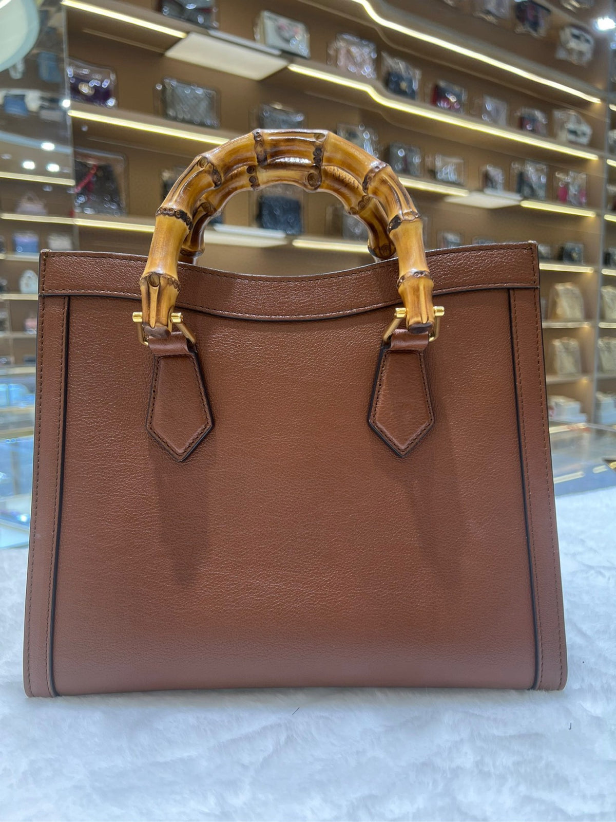 Gucci Brown Calfskin Diana