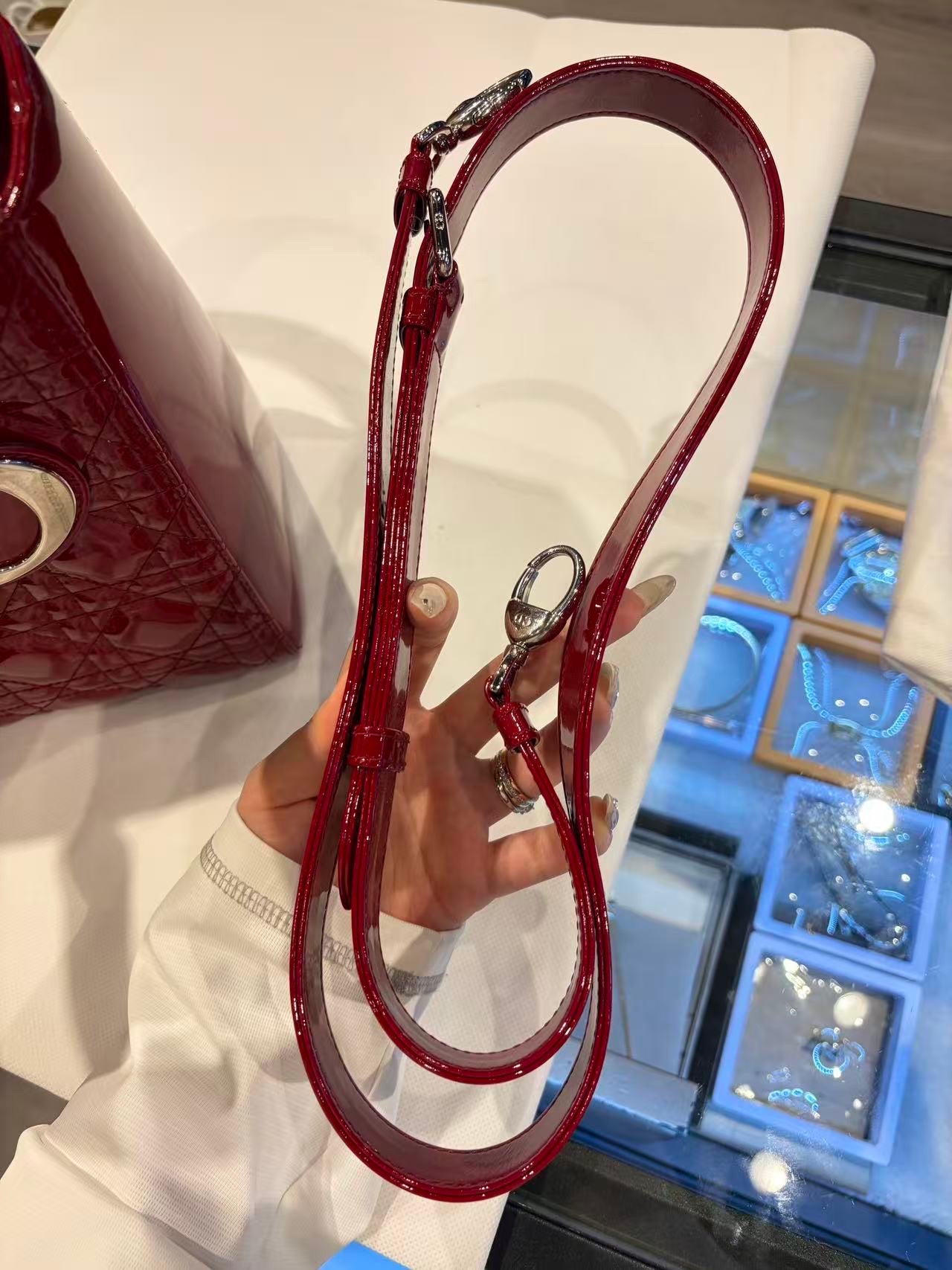 Christian Dior Lady Dior Medium Red