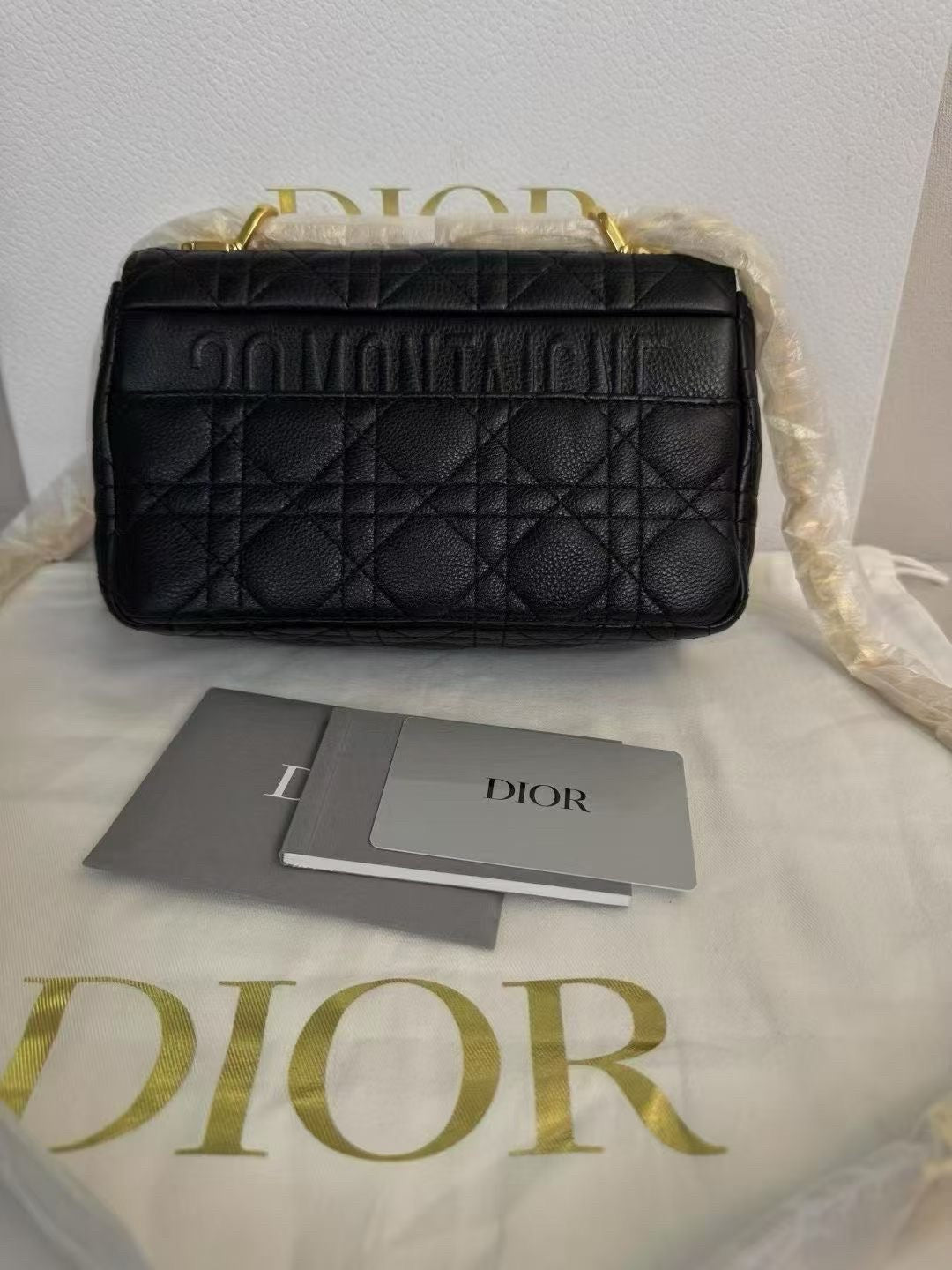 Dior Caro Black Small Gold CD Hardware