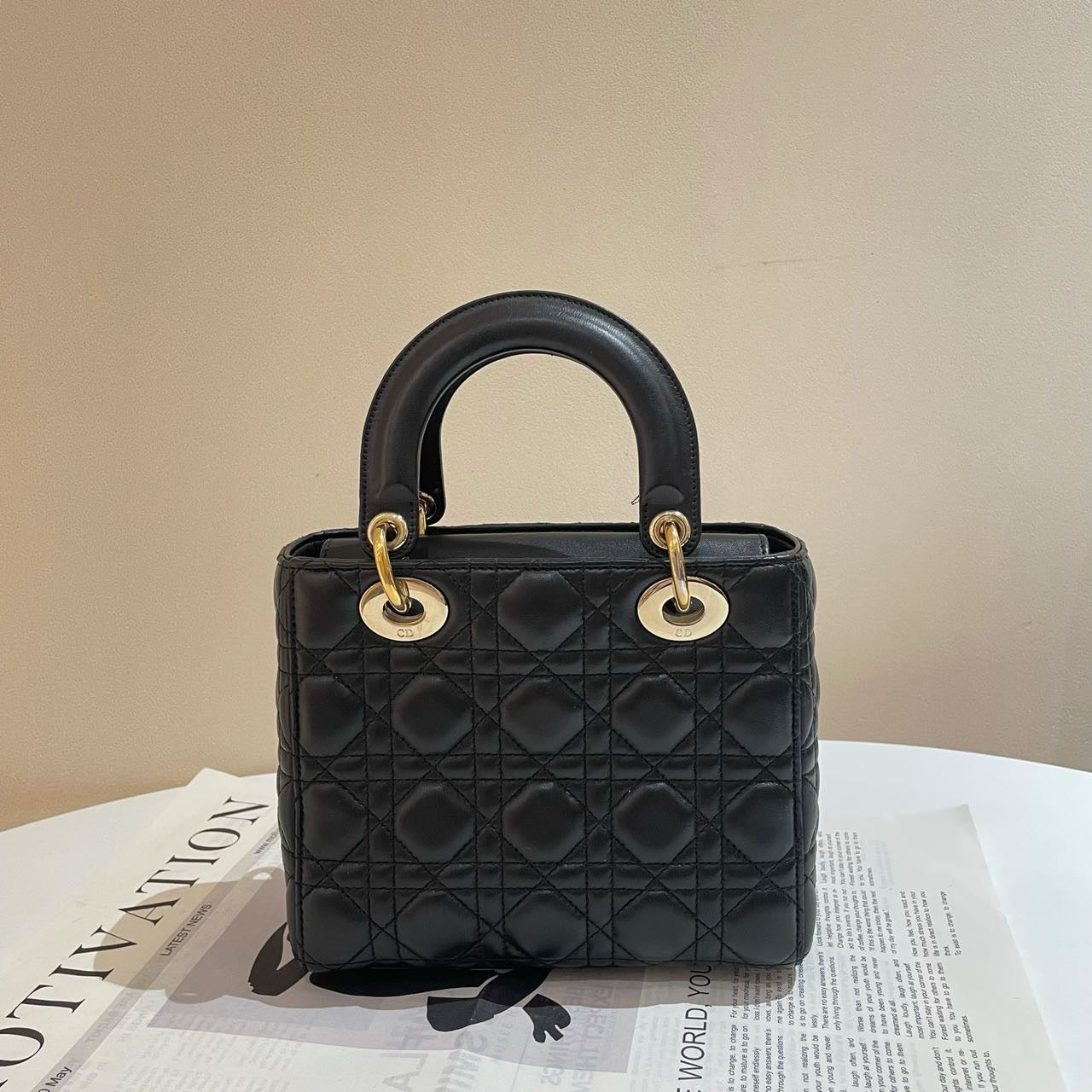 Dior Lady Dior Four Grid Handbag