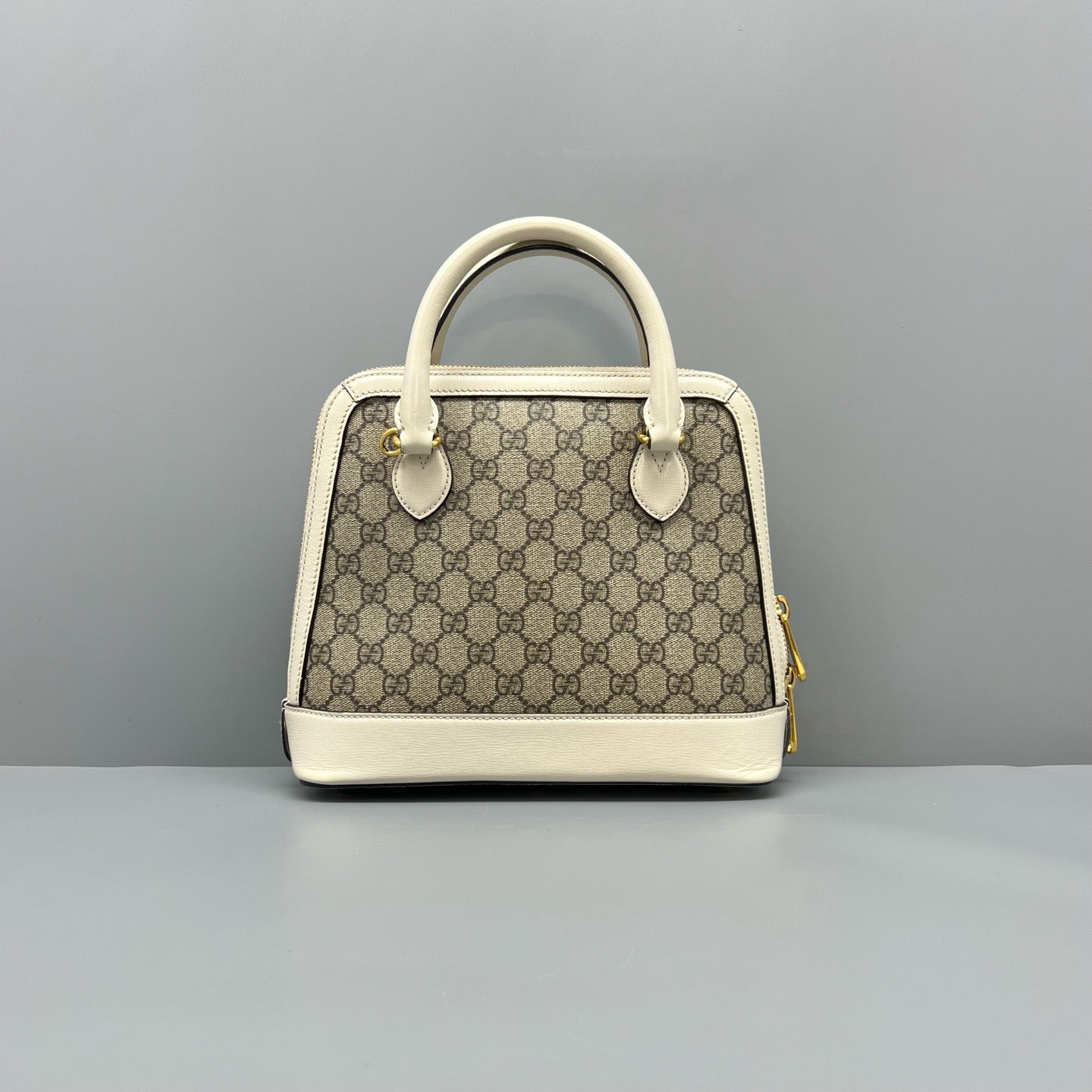 Gucci 1955 Horsebit GG Supreme Canvas & White