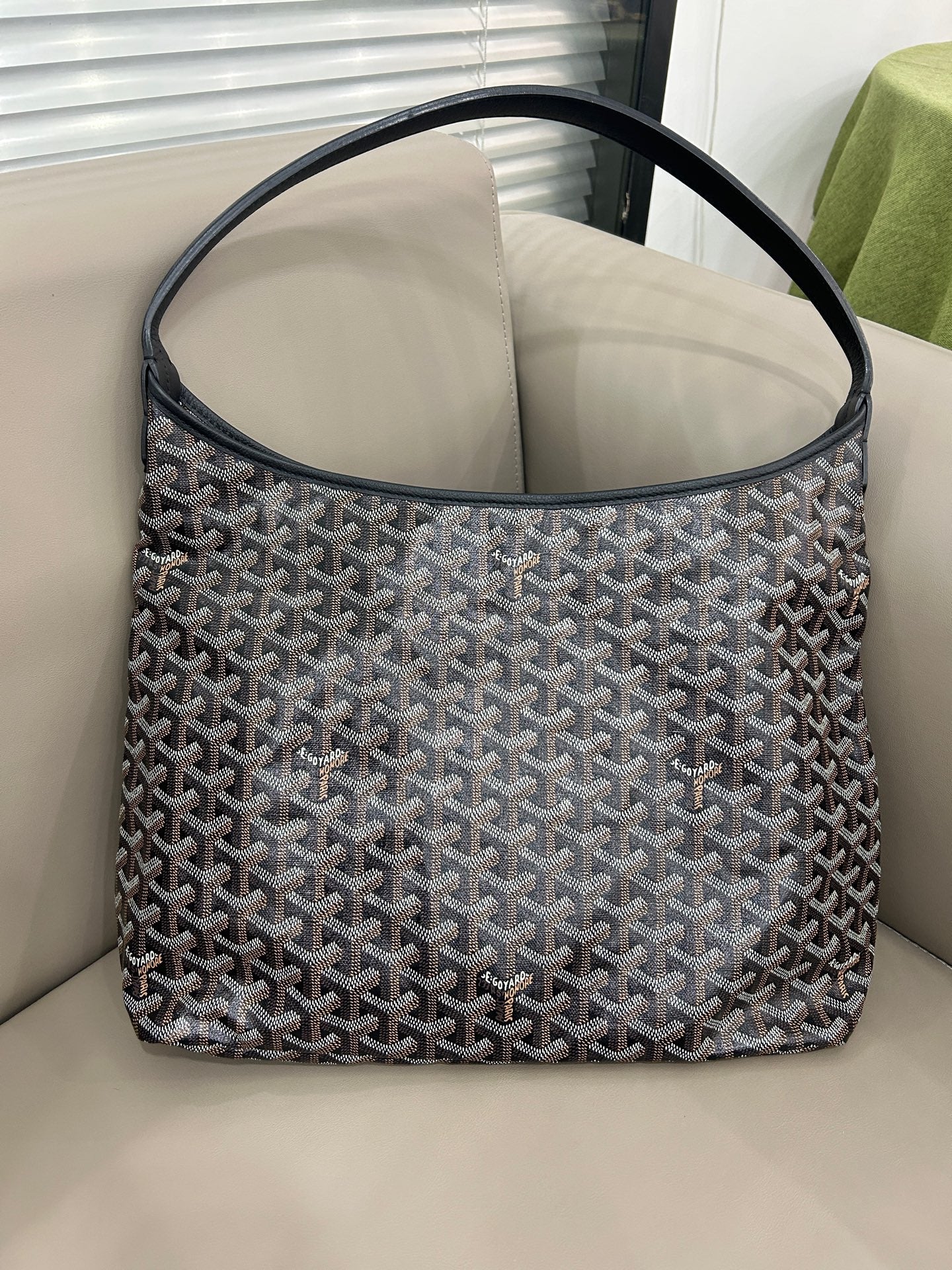 Goyard Hobo Shoulder Tote Bag Black