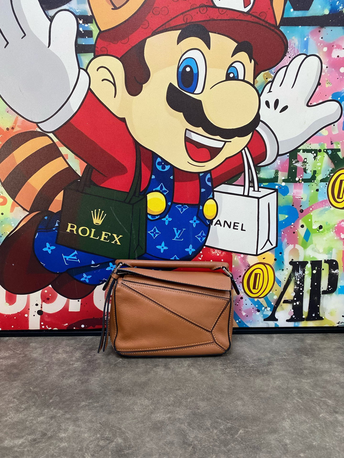 Loewe Puzzle Mini Caramel Tan
