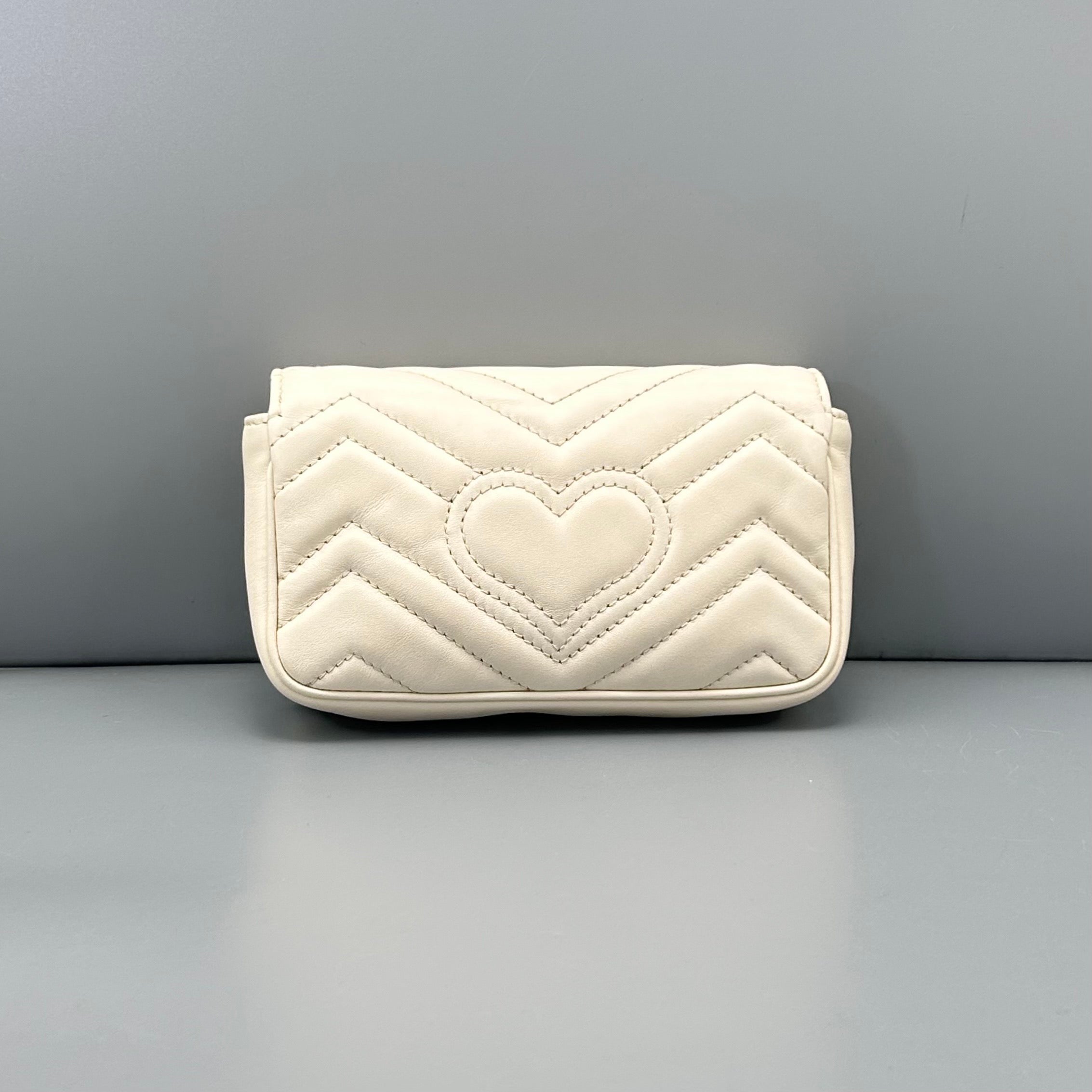 Gucci Super Mini GG Marmont White