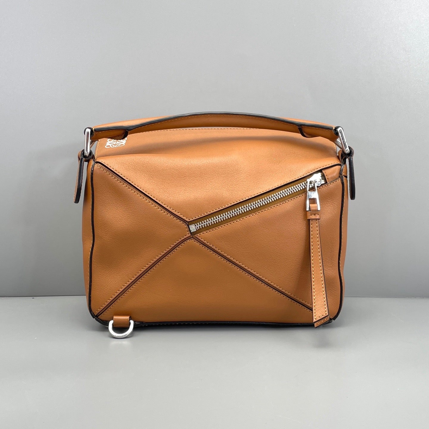 Loewe Tan Calfskin Puzzle Small