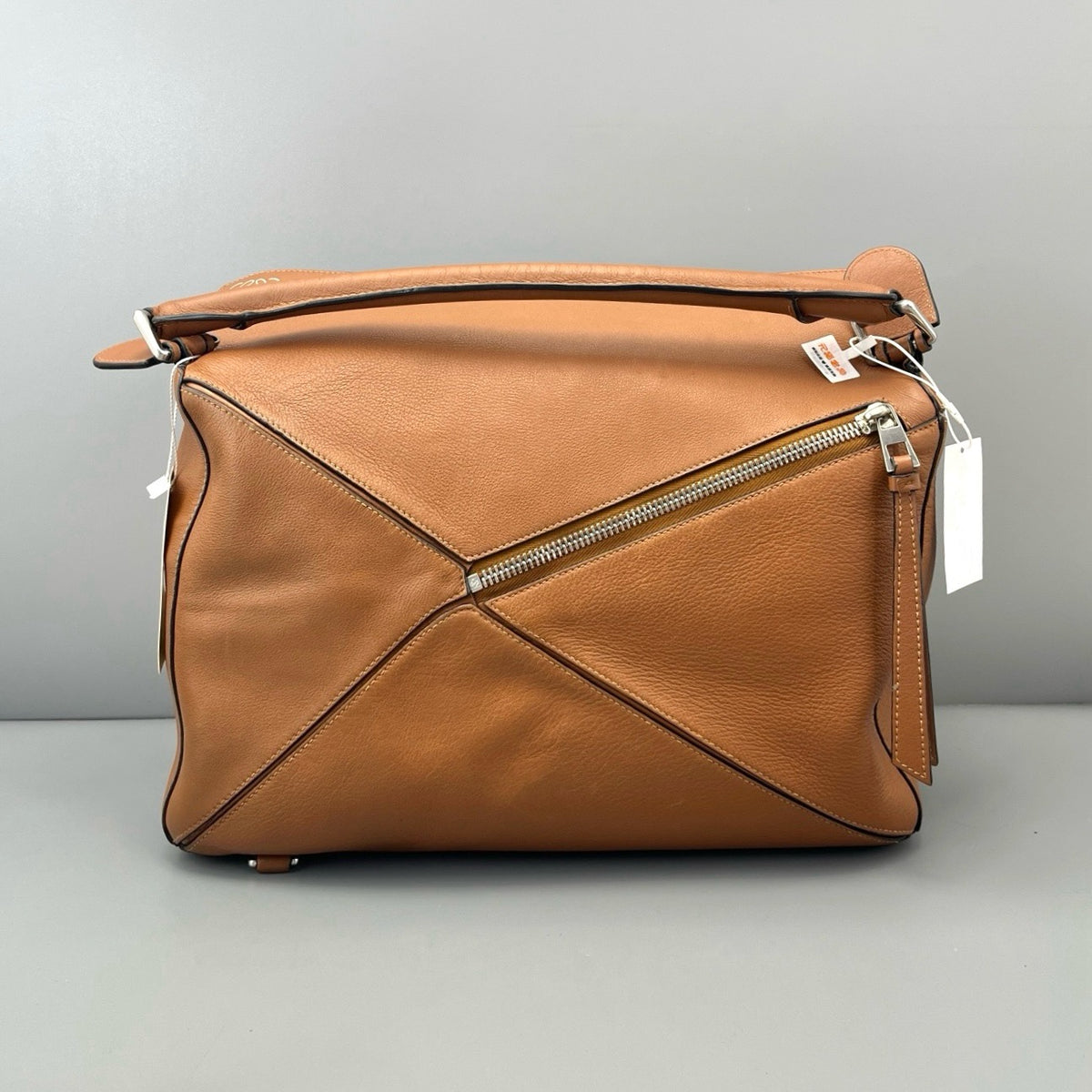 Loewe Tan Leather Puzzle Large
