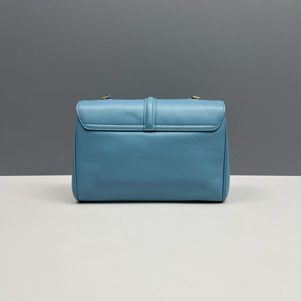 Celine Soft 16, Blue Smooth Calfskin