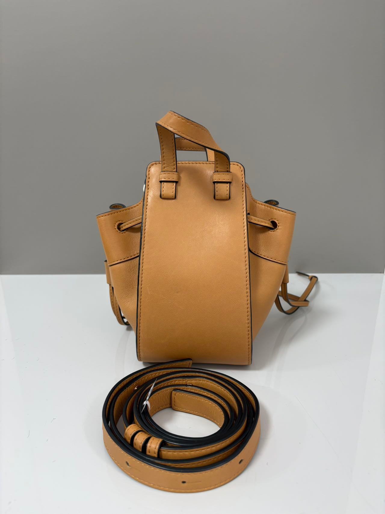 Loewe Mini Balloon Bag Tan Smooth Calfskin Leather Multiway