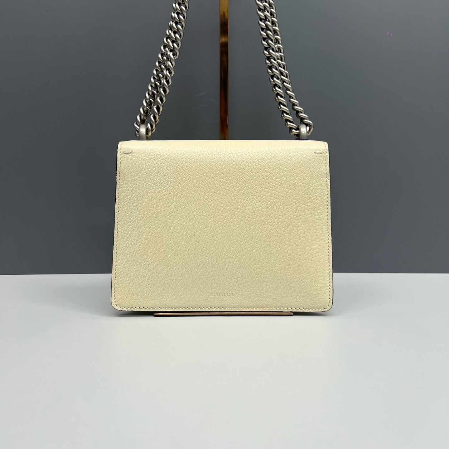 Gucci Dionysus Small Off White Grain Leather Crossbody