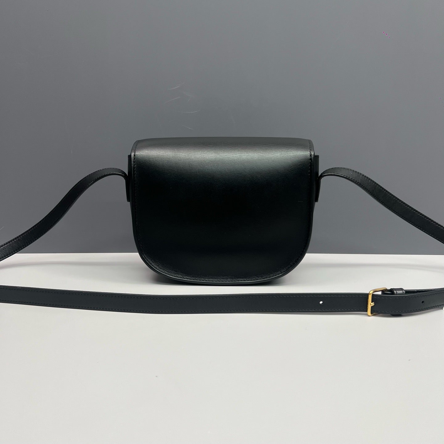 Celine Folco Cuir Triomphe Black Smooth Calfskin