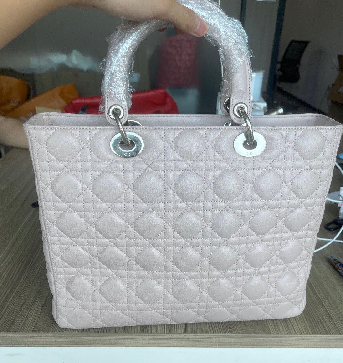 Dior Lady Dior Large Pale Pink