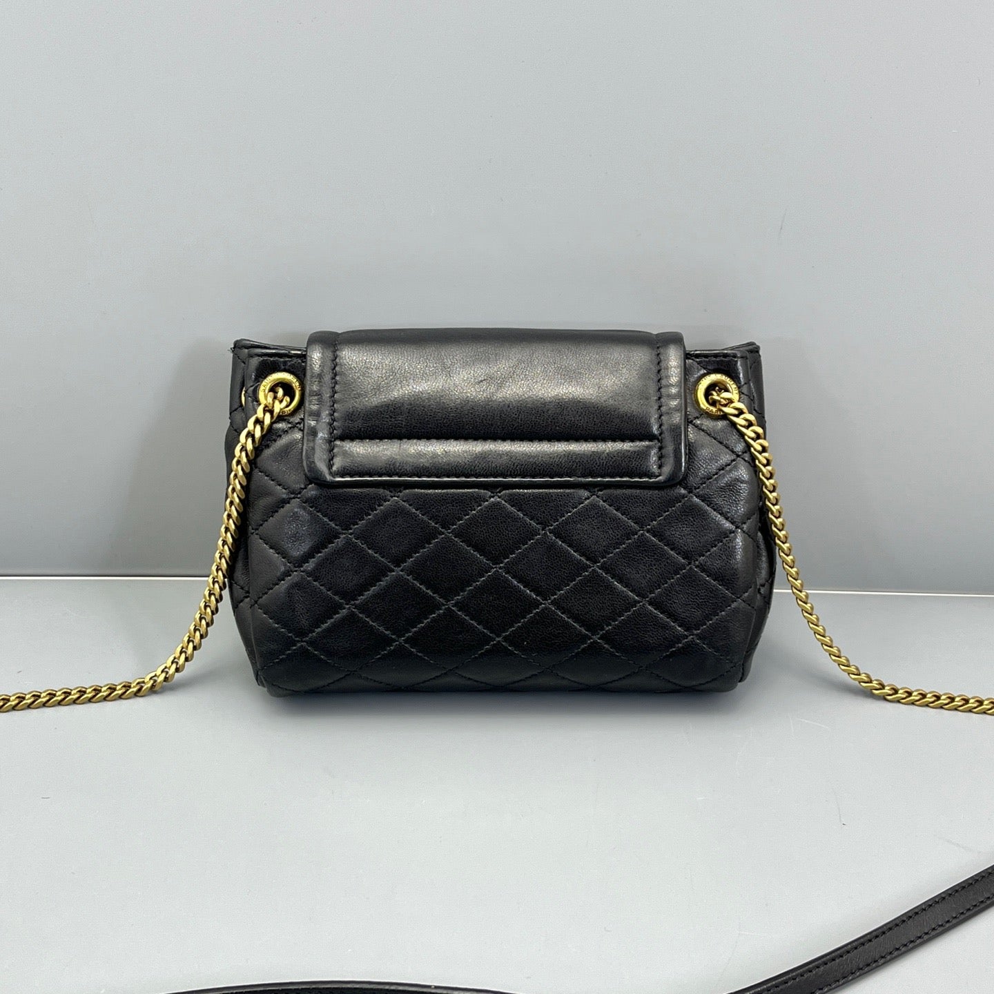 Saint Laurent Black Quilted Lambskin LouLou Mini