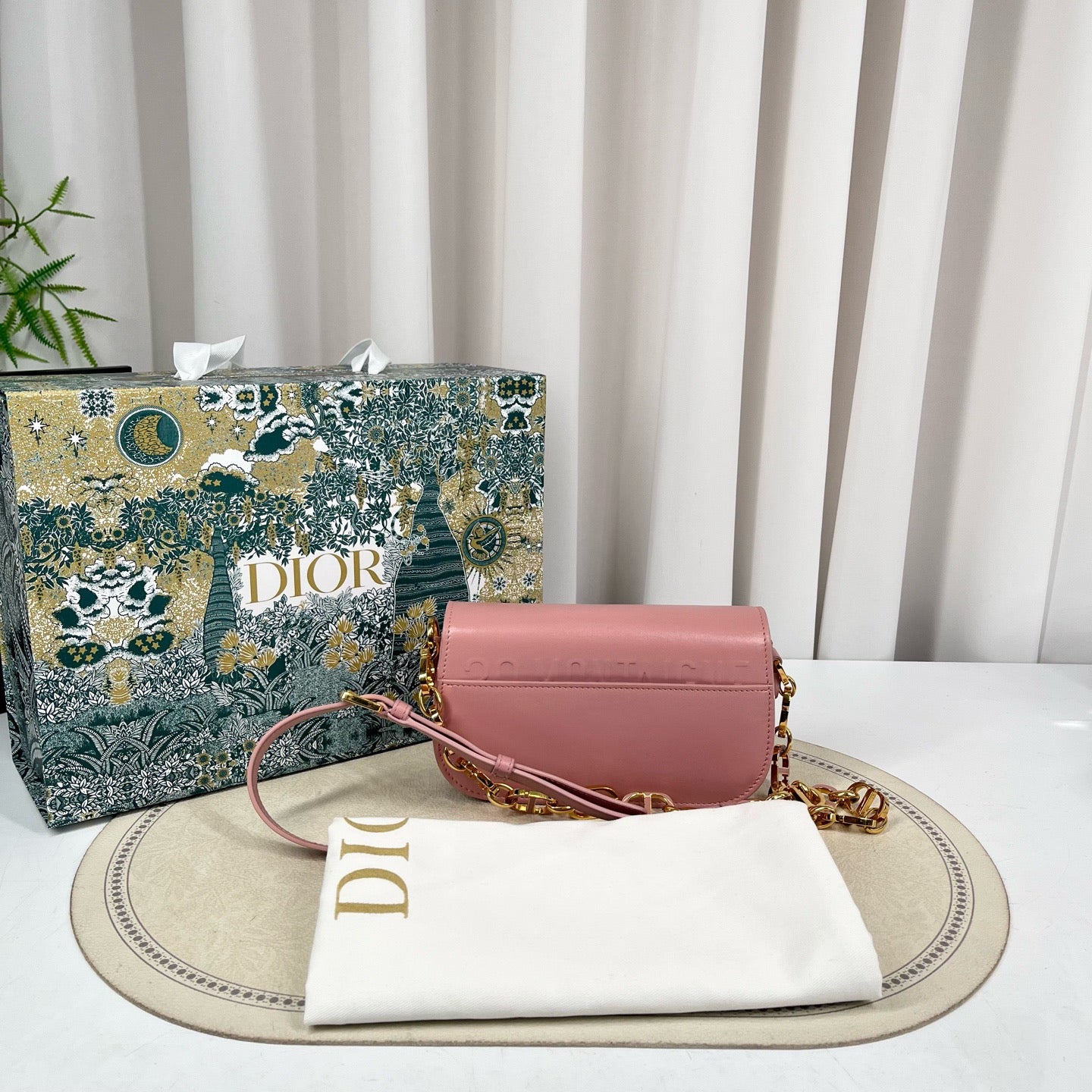 Dior 30 Montaigne Chain Bag Pink