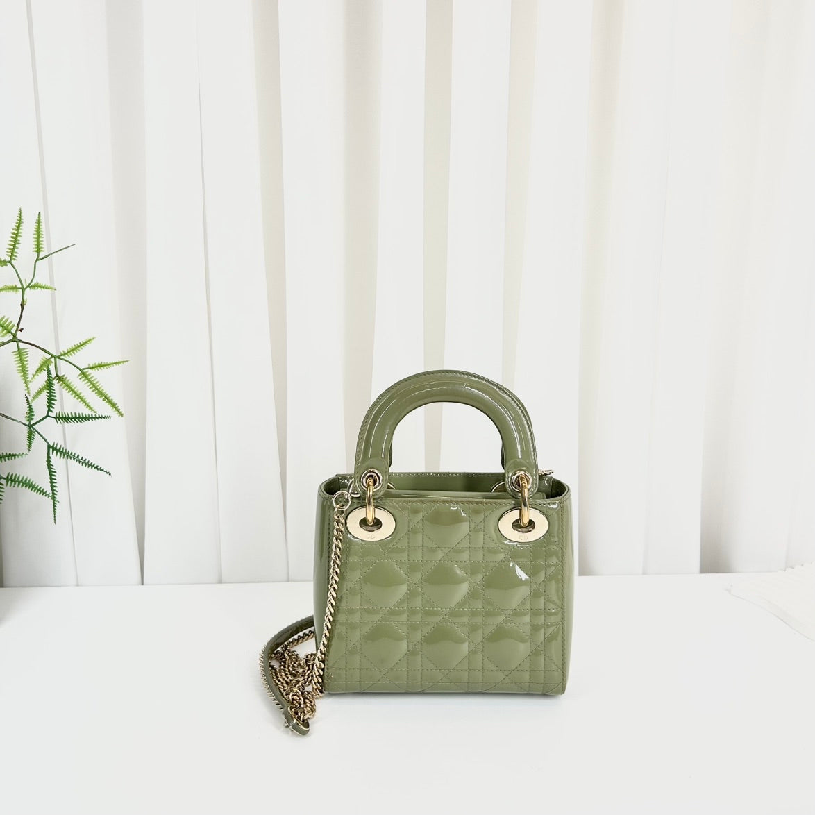 Dior Lady Dior Mini - Pale Green