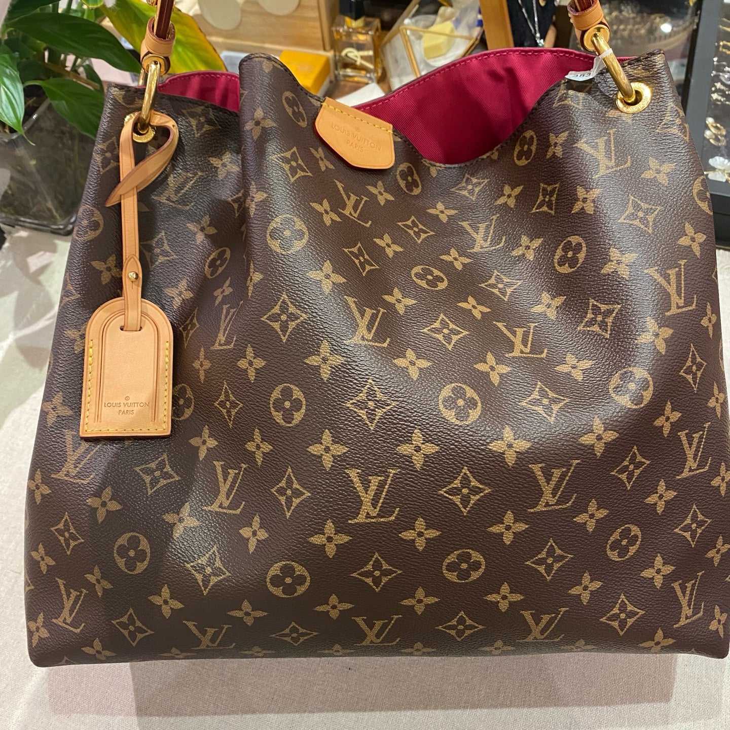 Louis Vuitton Graceful MM Medium Monogram Canvas Hobo