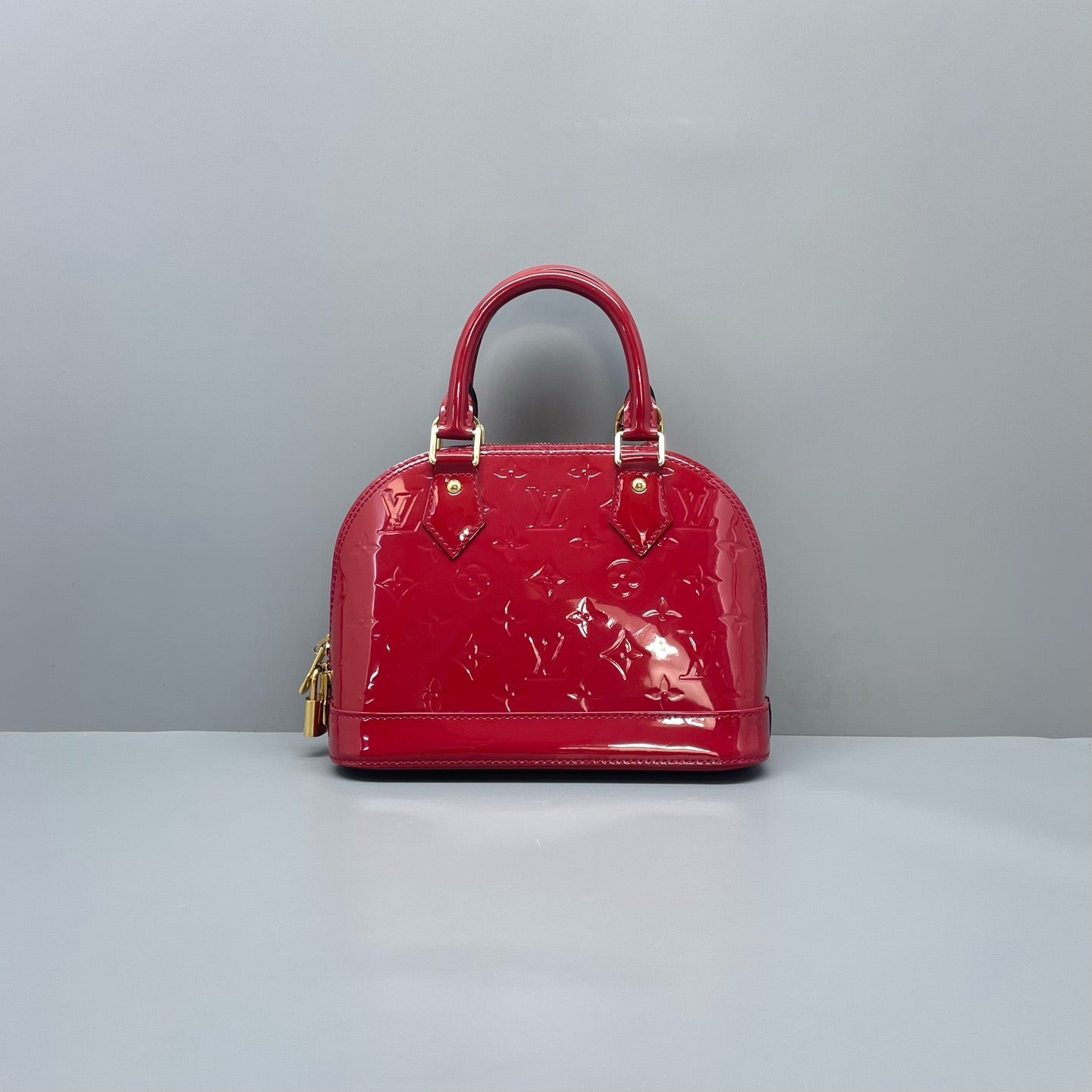 Louis Vuitton Alma BB Red Patent Leather