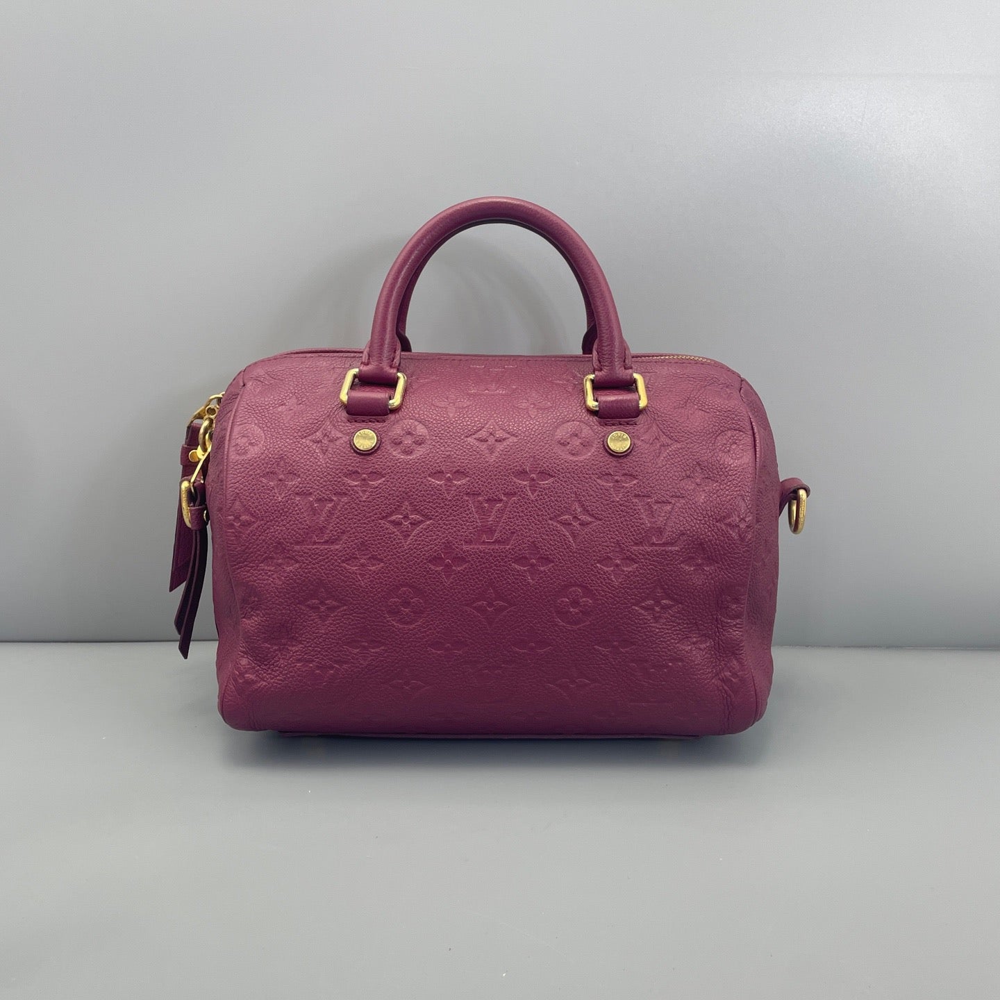 Louis Vuitton Purple Monogram Empreinte Speedy Bandoulière 25