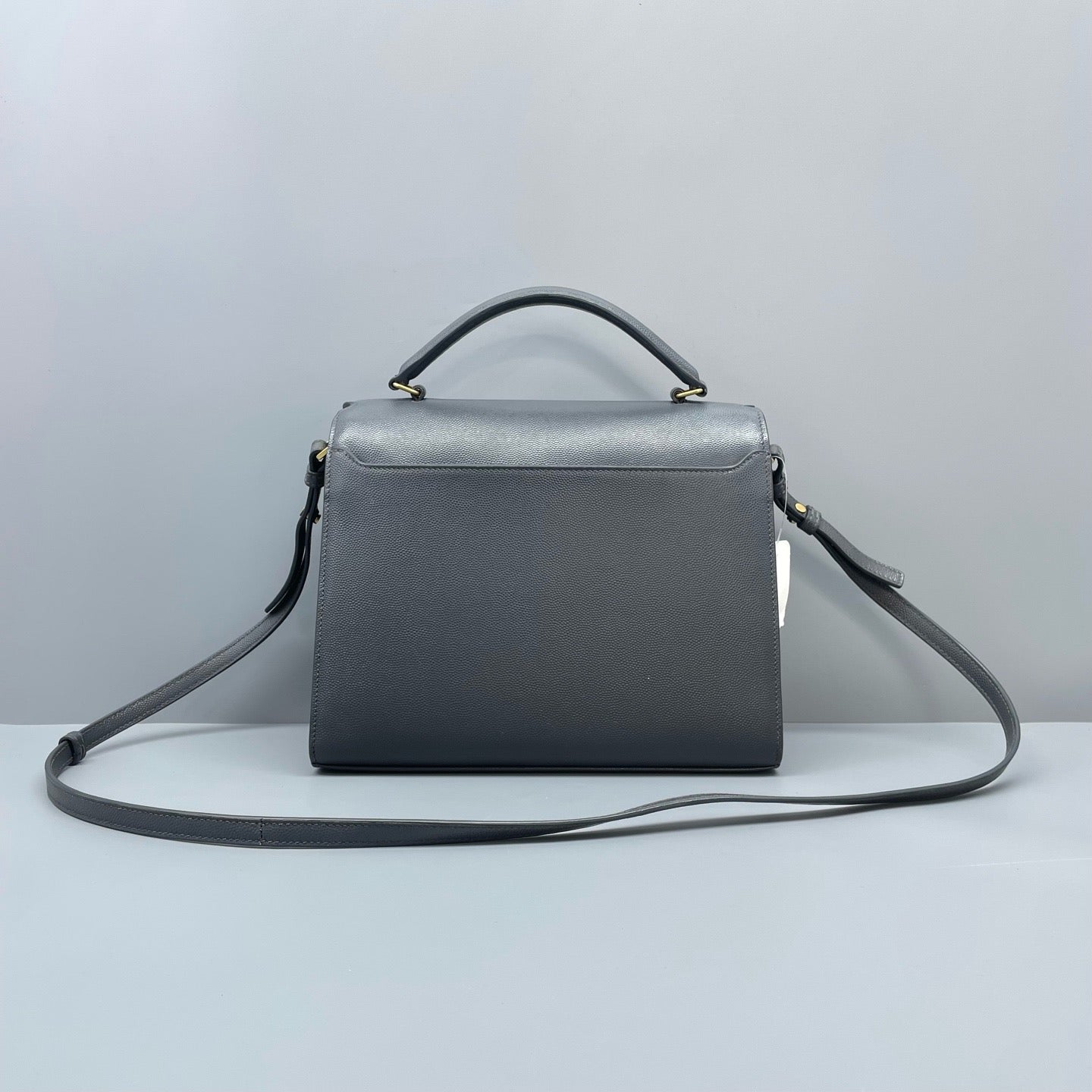 YSL Cassandra Medium Leather Grey