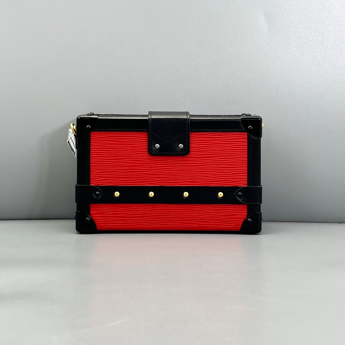 Louis Vuitton Red Epi Petite Malle Trunk