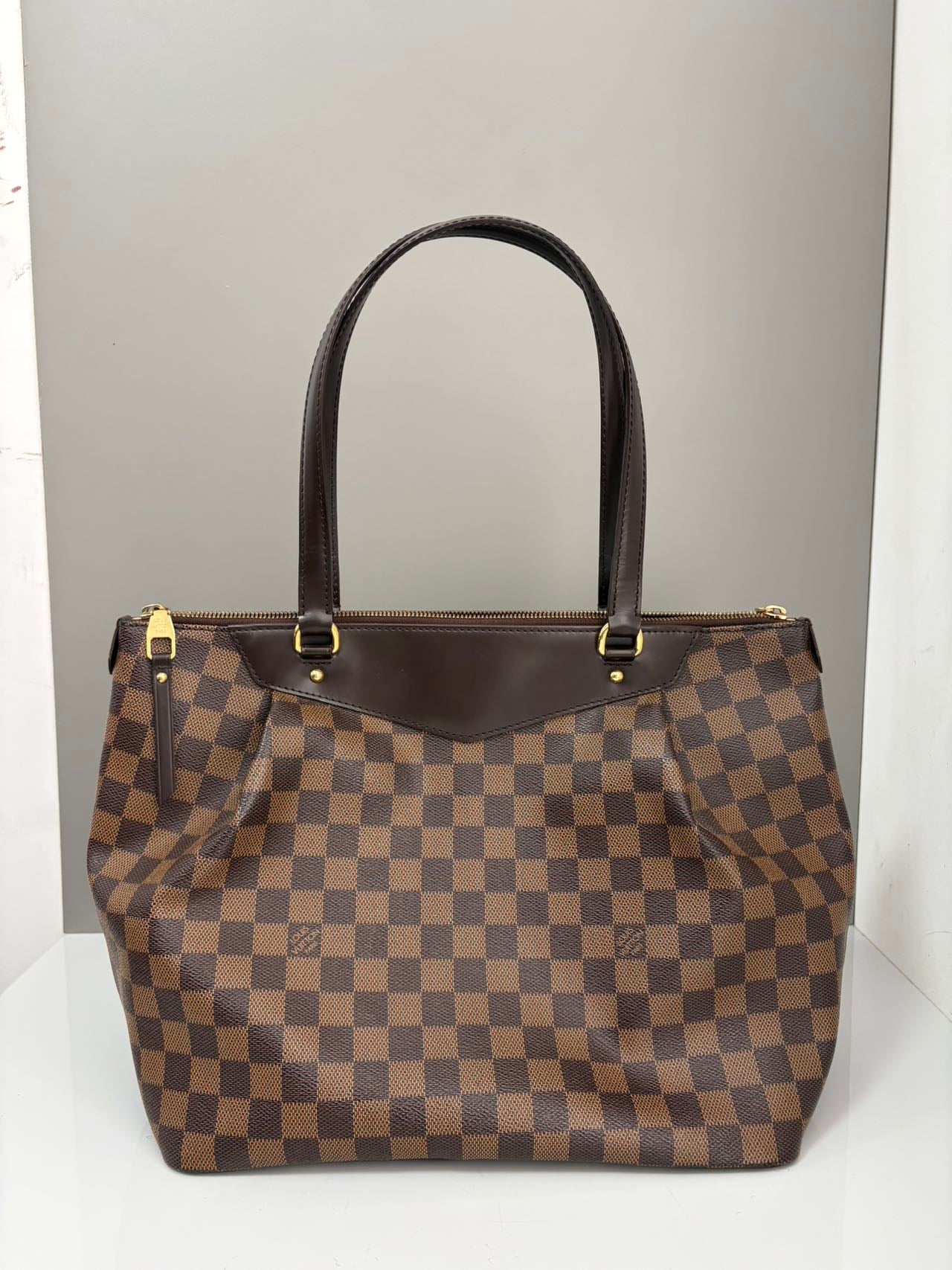 Louis Vuitton Delightful MM Damier Ebene Canvas Tote Bag