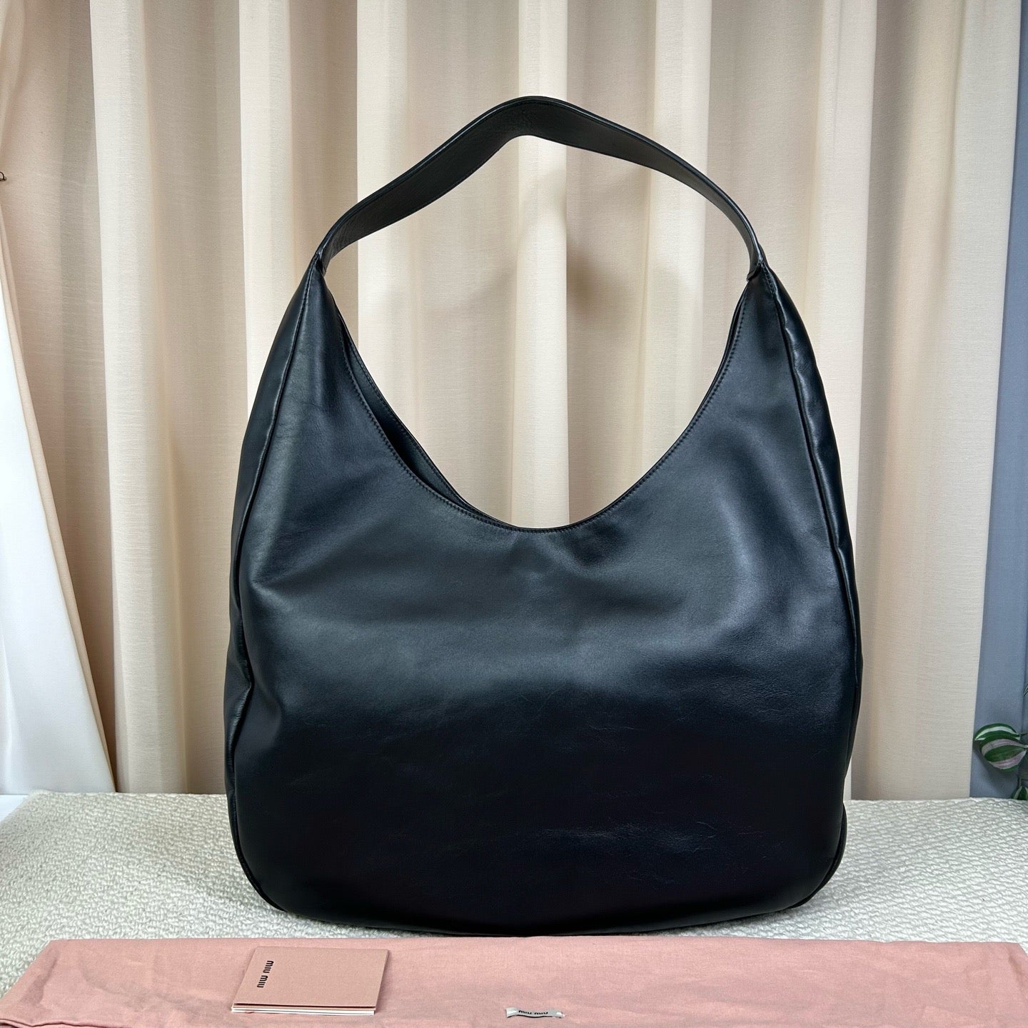 Miu Miu Hobo Tote Black Bag