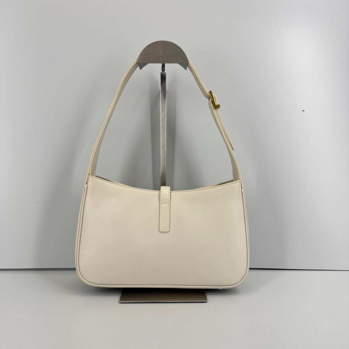 YSL Saint Laurent Smooth Leather Shoulder Hobo