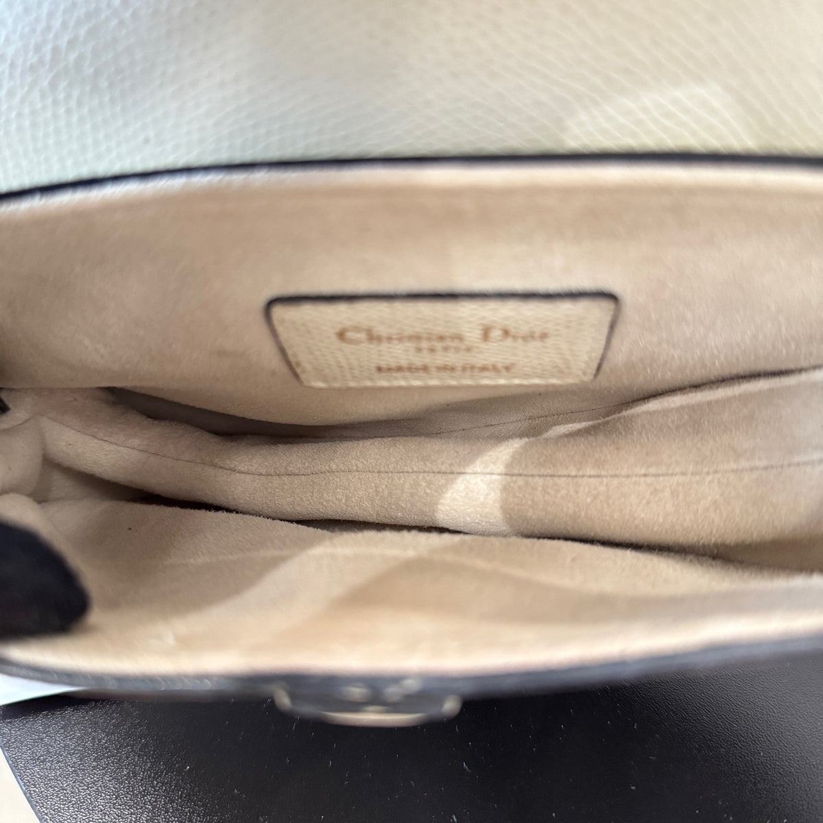 Dior Mini Saddle Bag White