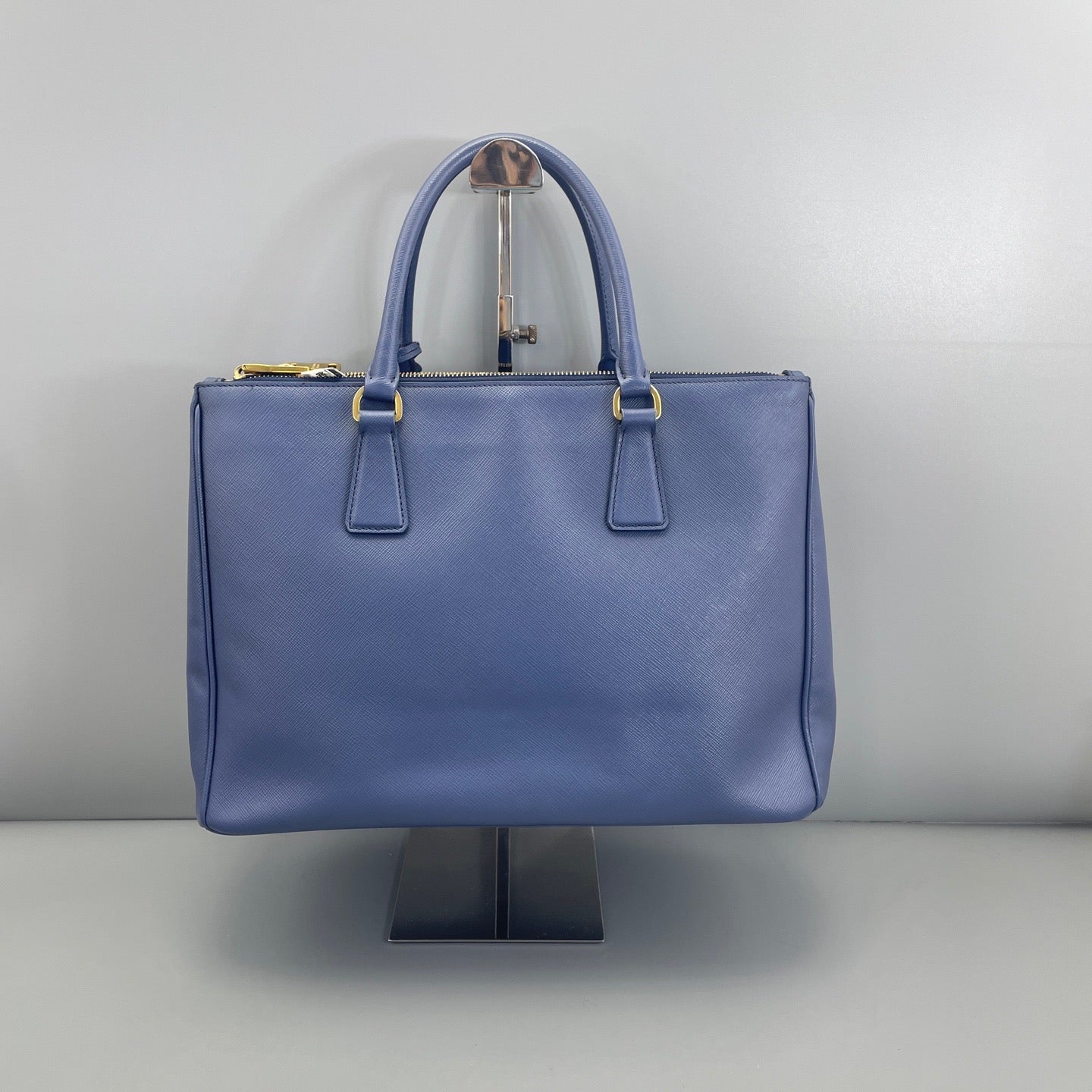 Prada Light Blue Saffiano Leather Galleria Large