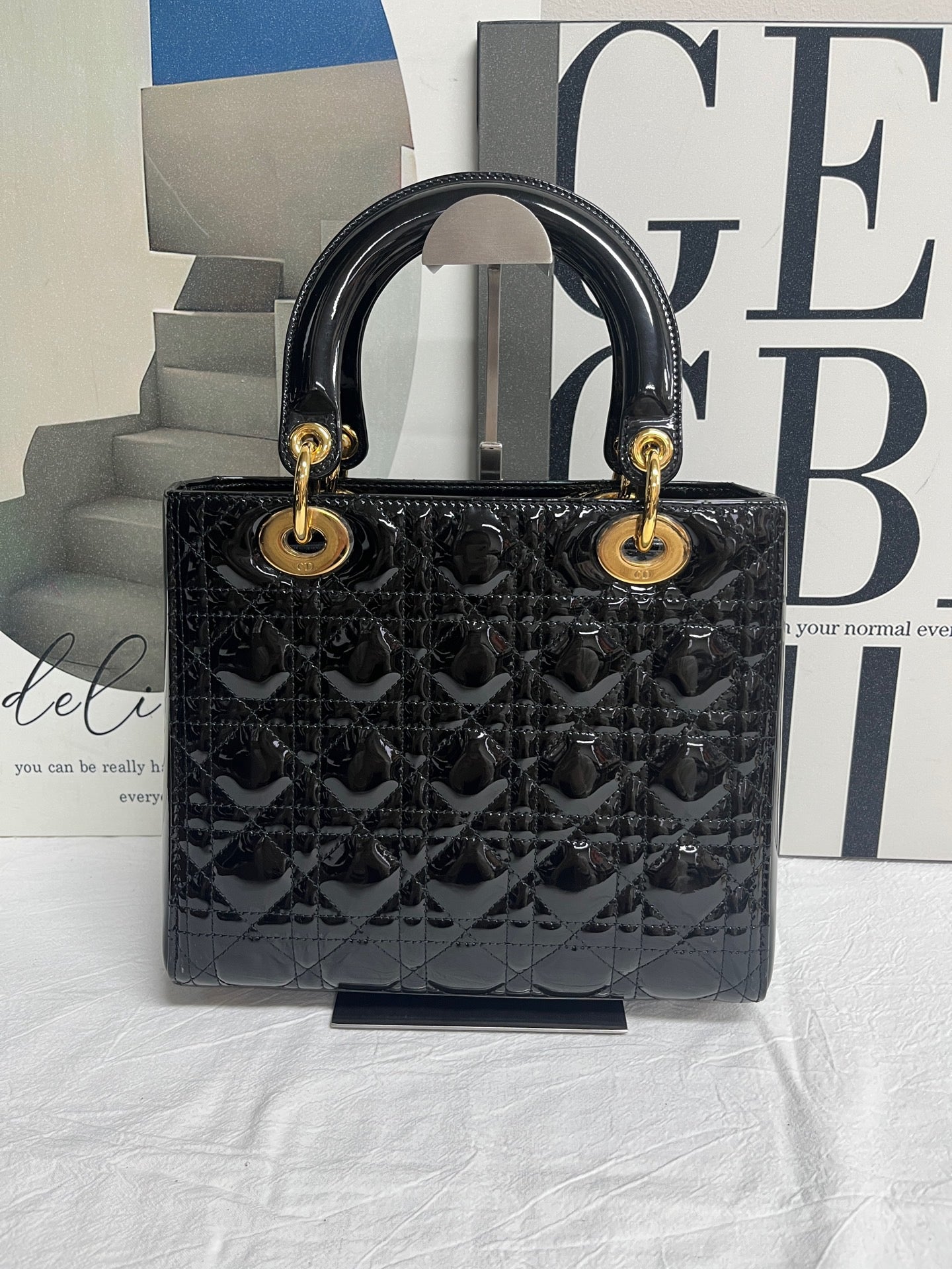 Christian Dior Lady Dior Medium Black