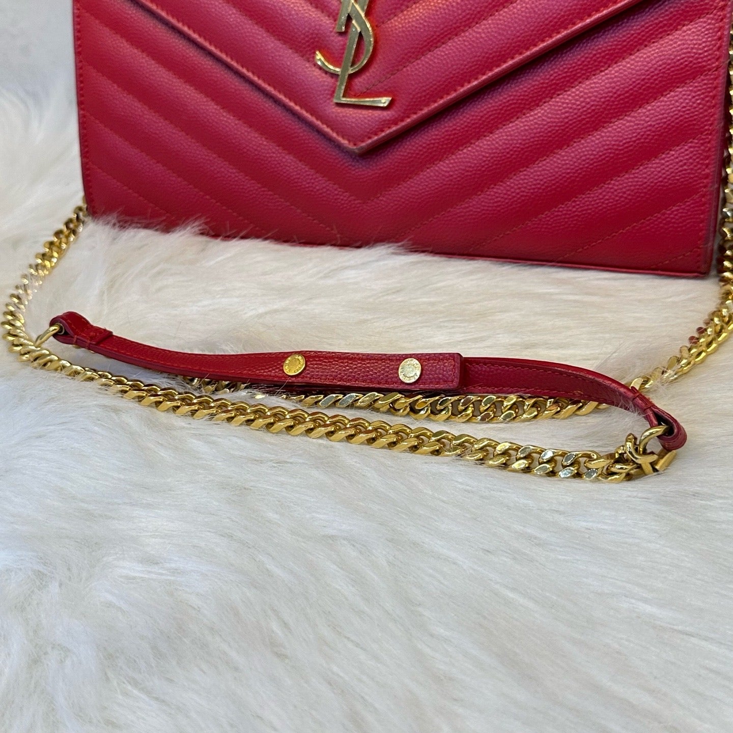 Saint Laurent Envelope chain wallet