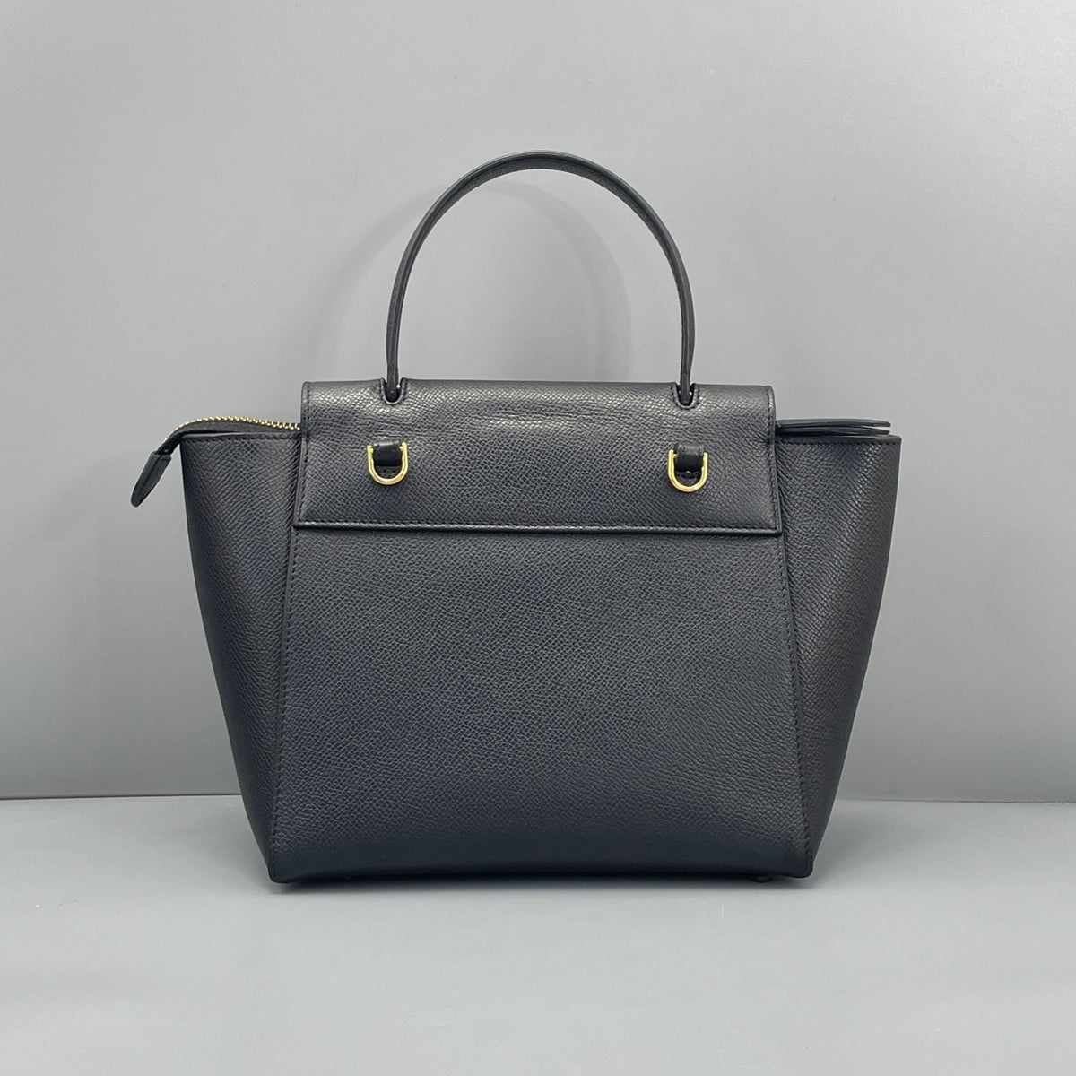 Celine Black Grained Leather Belt Bag Nano