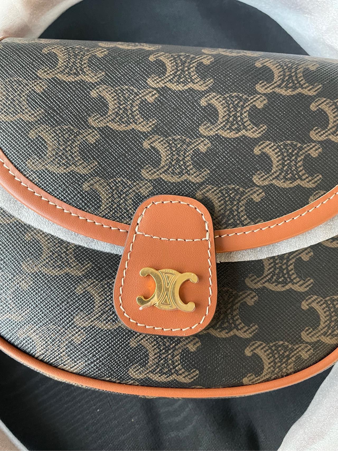 Celine Besace Mini Triomphe Saddle Bag