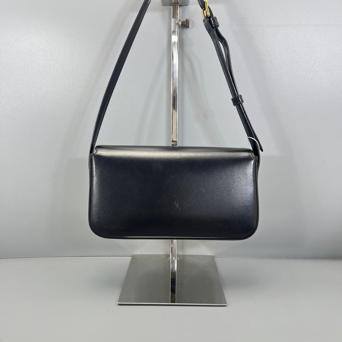 Celine Triomphe Black Shiny Calfskin
