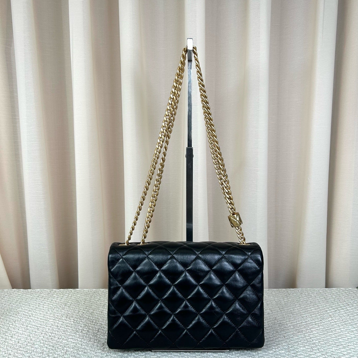 Chanel Medium Black Lambskin Classic Flap Bag