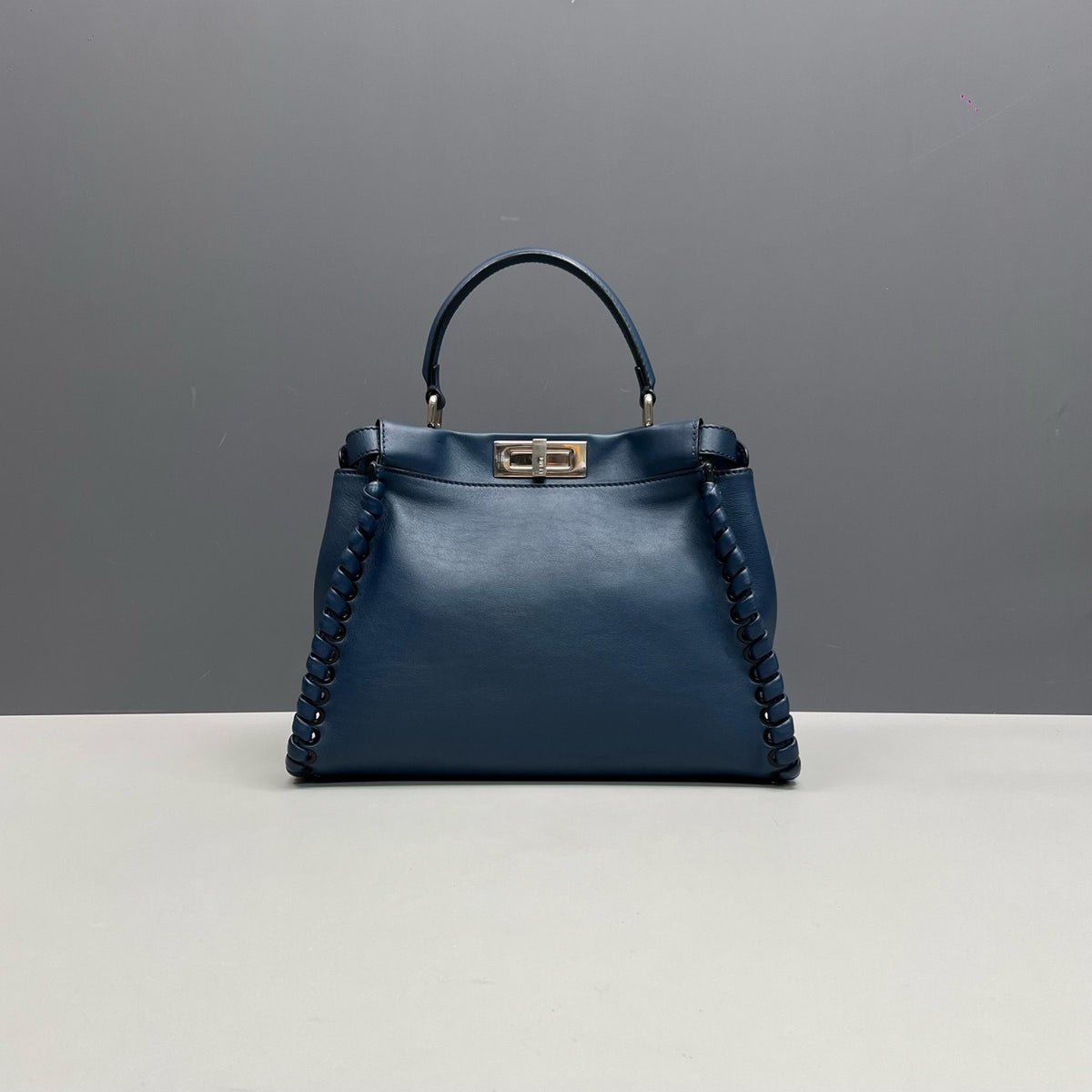 Fendi Medium Peekaboo, Navy