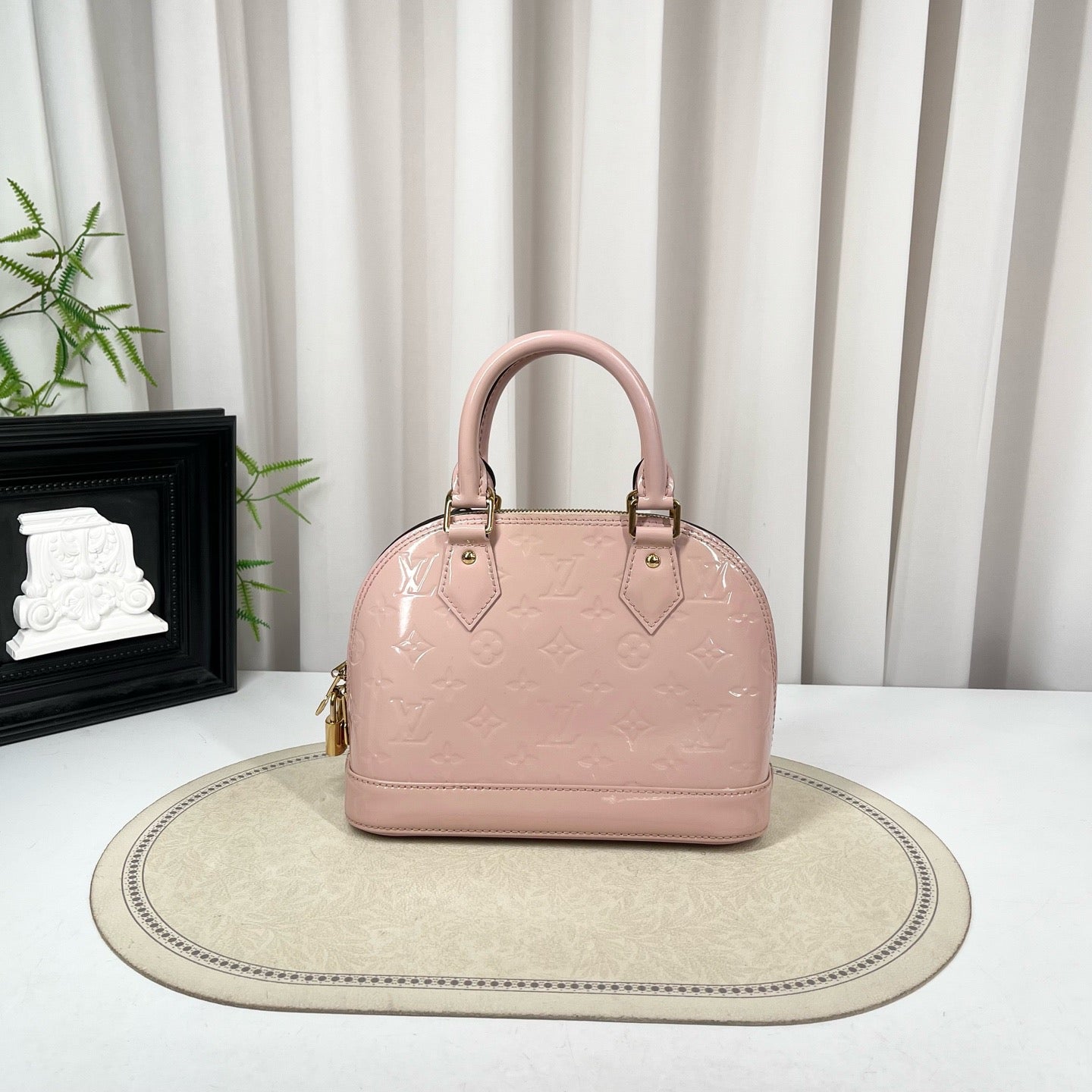 Louis Vuitton Alma PM Pink Patent Leather Bag