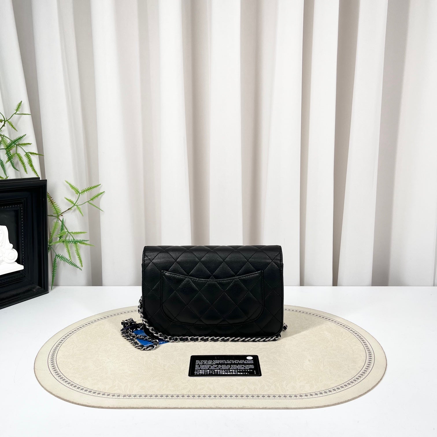 CHANEL Classic Flap WOC Black Lambskin Bag