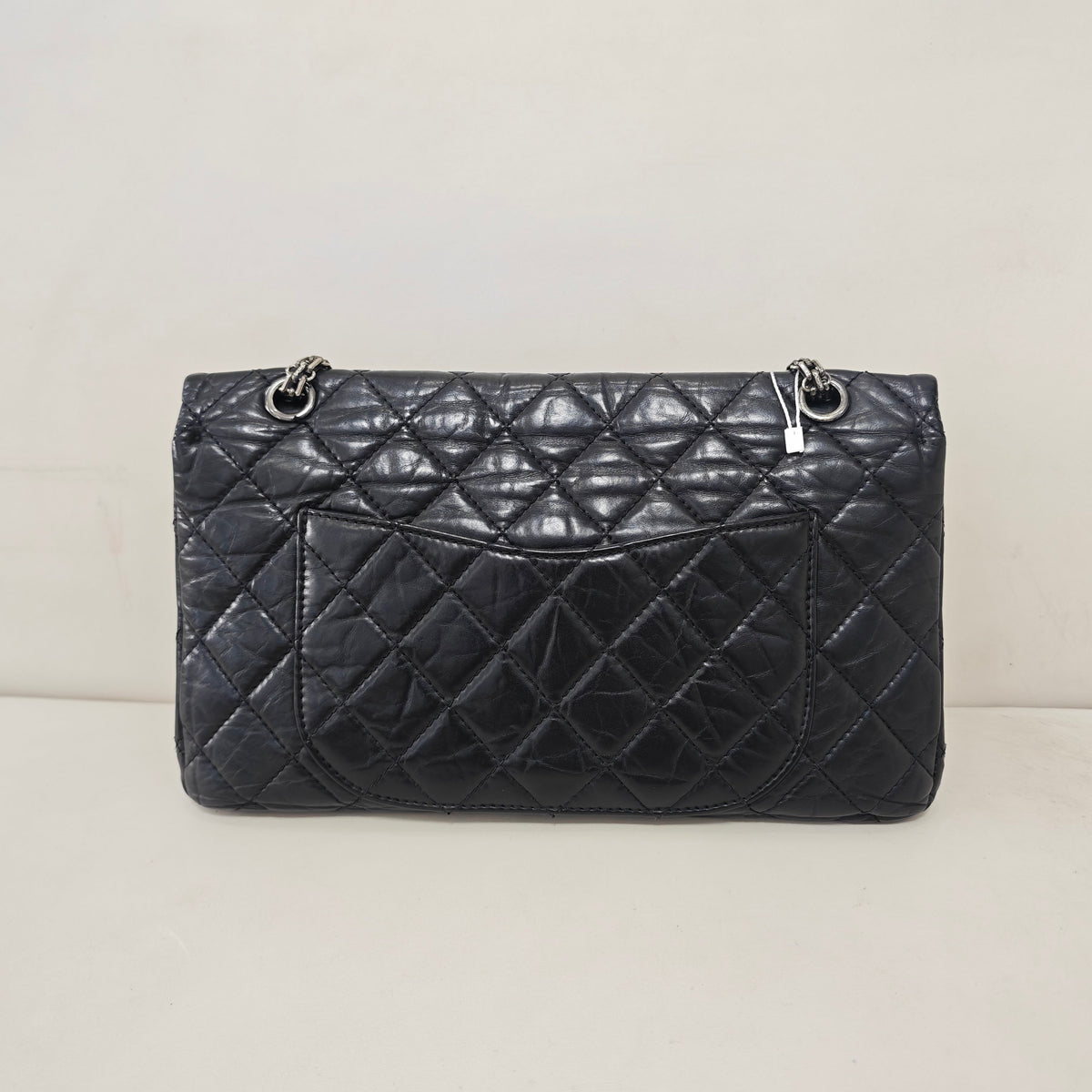 Chanel 2.55 Reissue Black Aged Calfskin Silver‑Tone Hardware