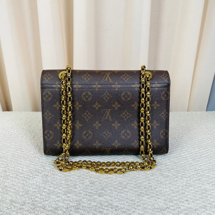 Louis Vuitton Victoire Monogram with Red Trim 26cm