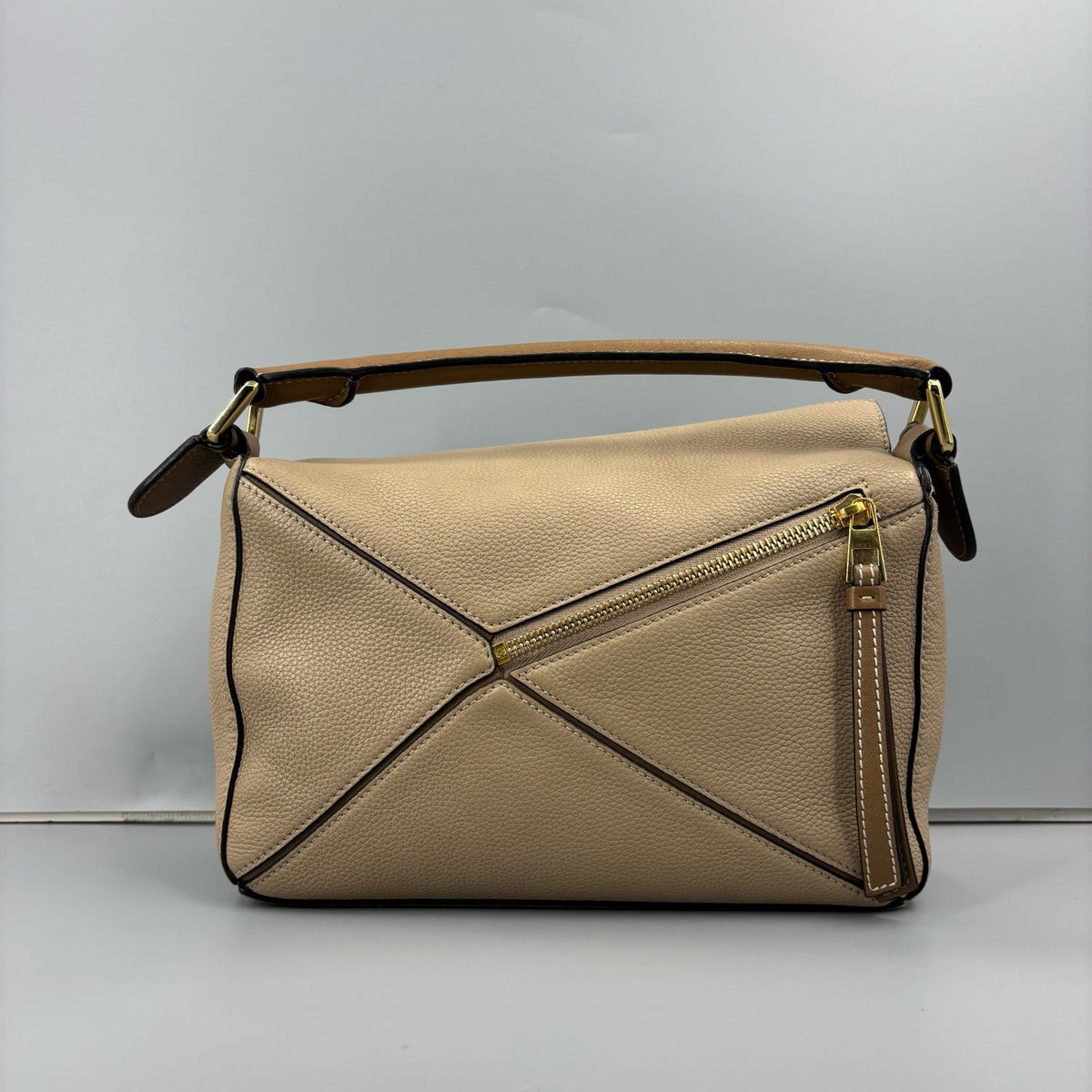 Loewe Puzzle Small Beige Grained