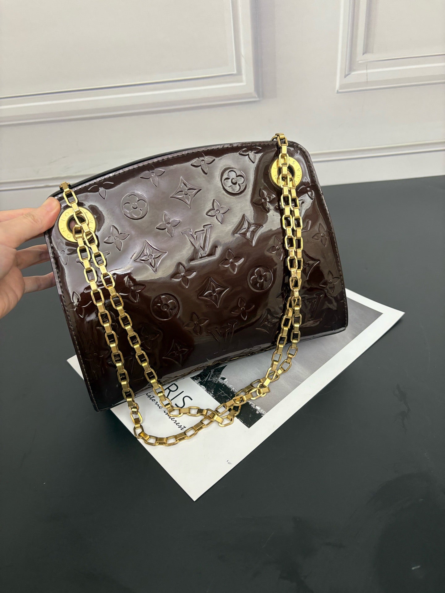 Louis Vuitton Surene BB patent leather crossbody bag