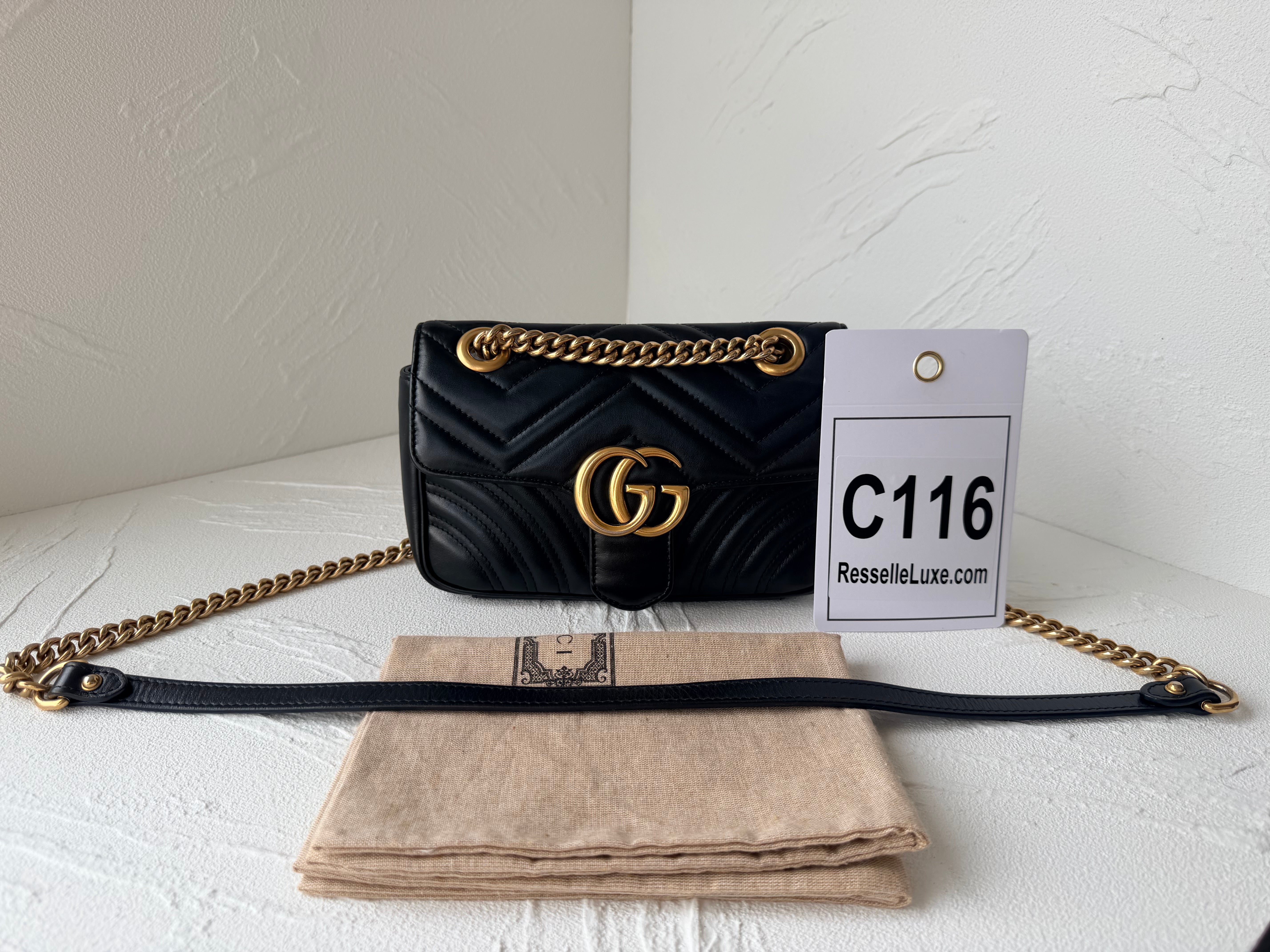Gucci GG Marmont 22, Black