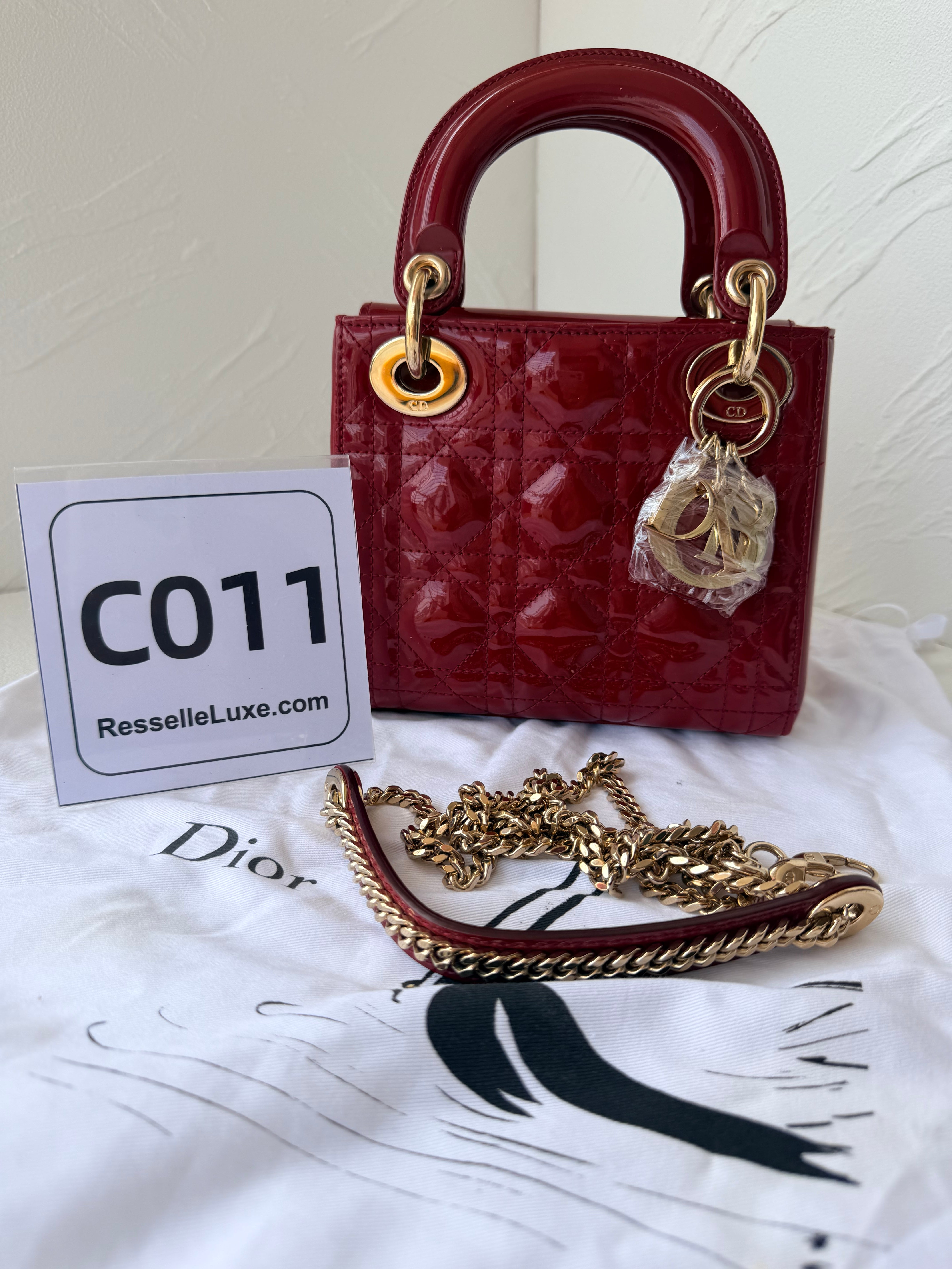 Dior Mini Lady Dior 3-Gusset Handbag