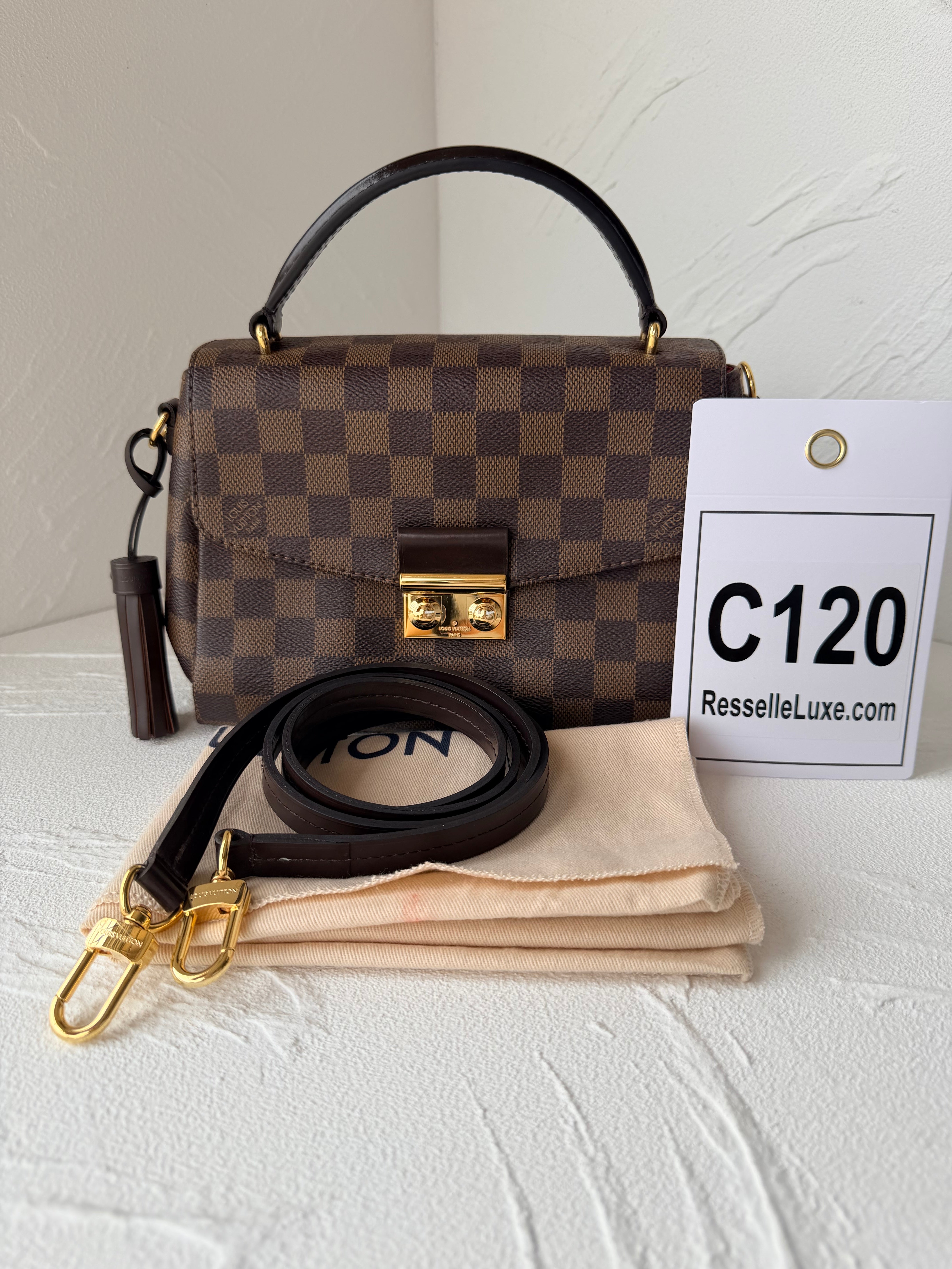 Louis Vuitton Croisette, Damier Ebene Canvas