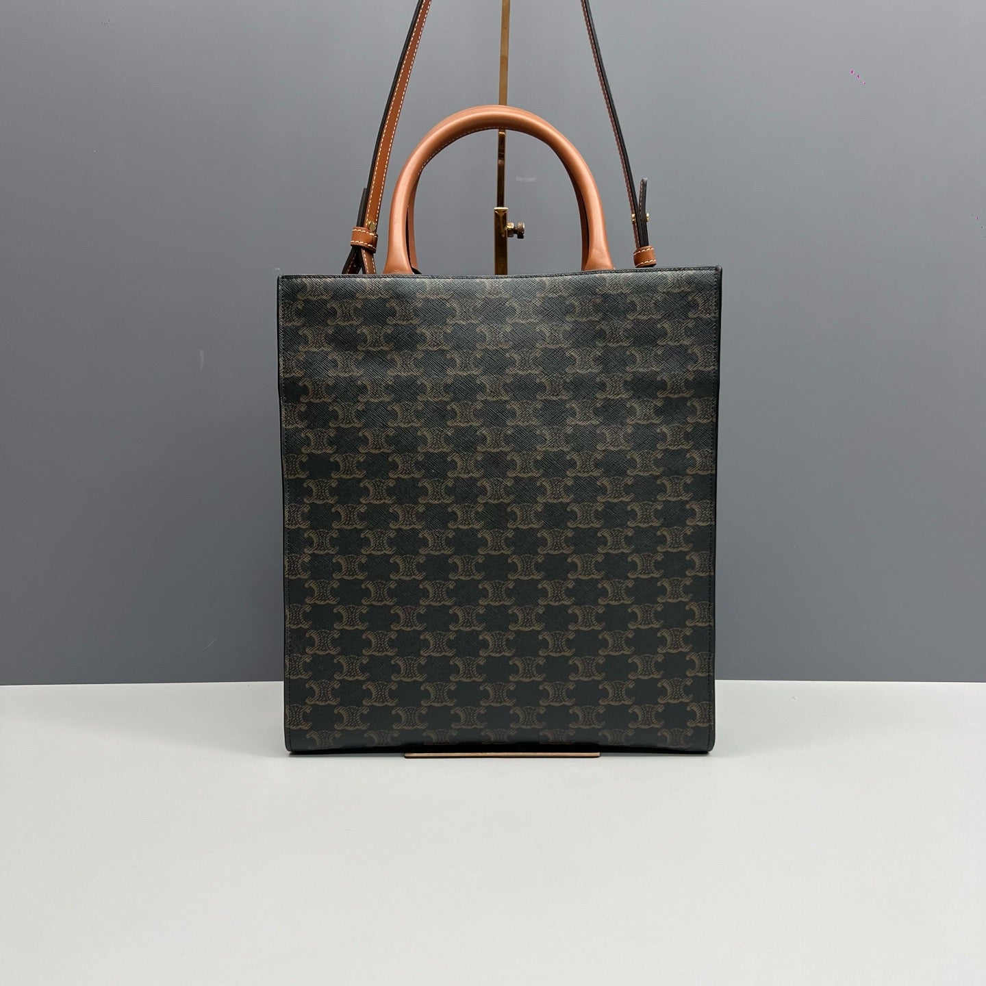 Celine Triomphe Canvas Vertical Cabas Tote Bag