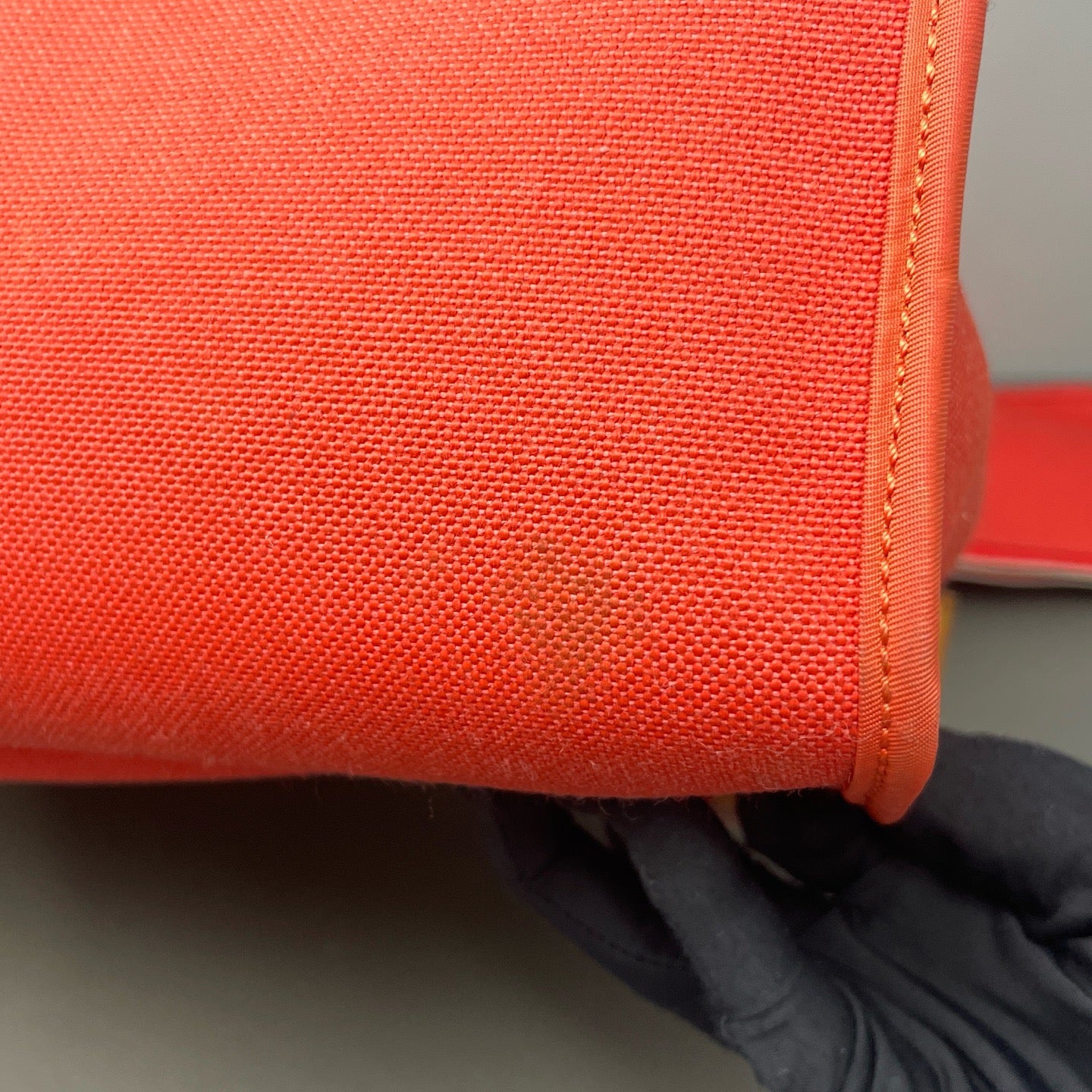 Hermès Herbag 31 Red Toile