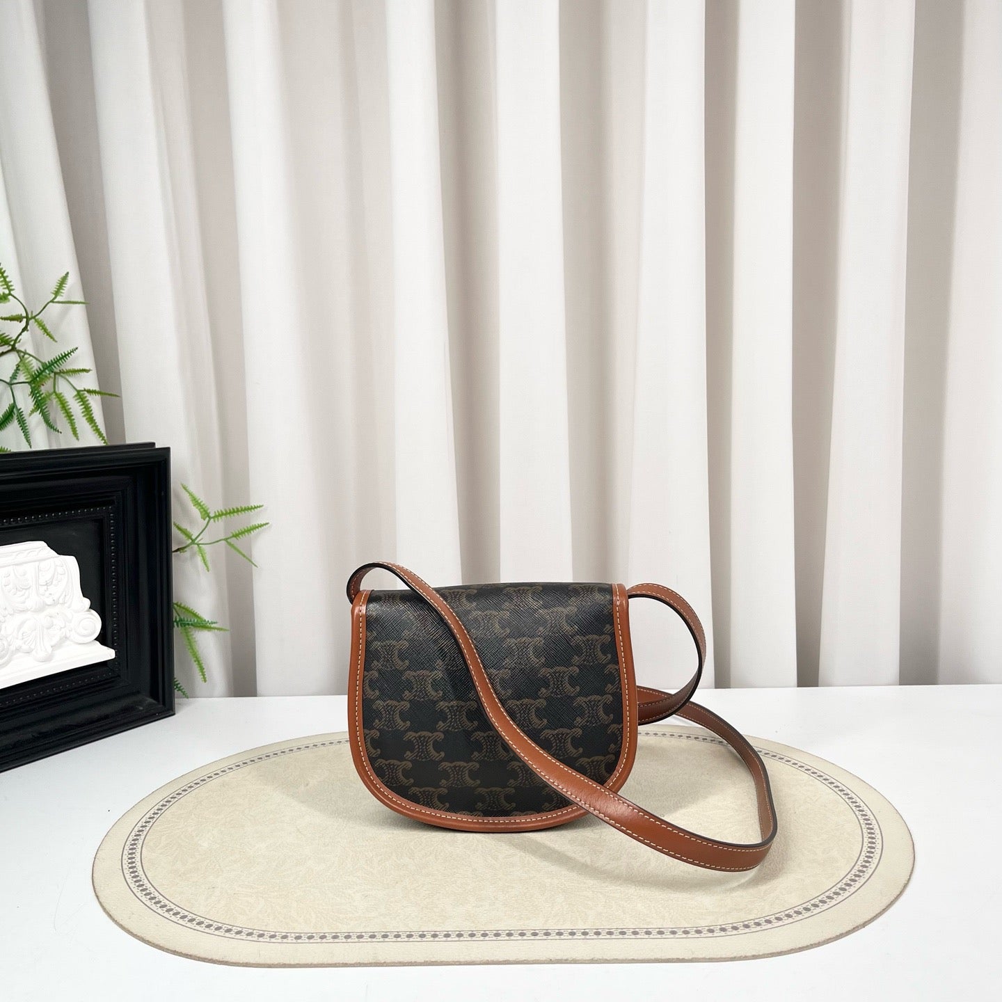 Celine Besace Mini Triomphe Brown