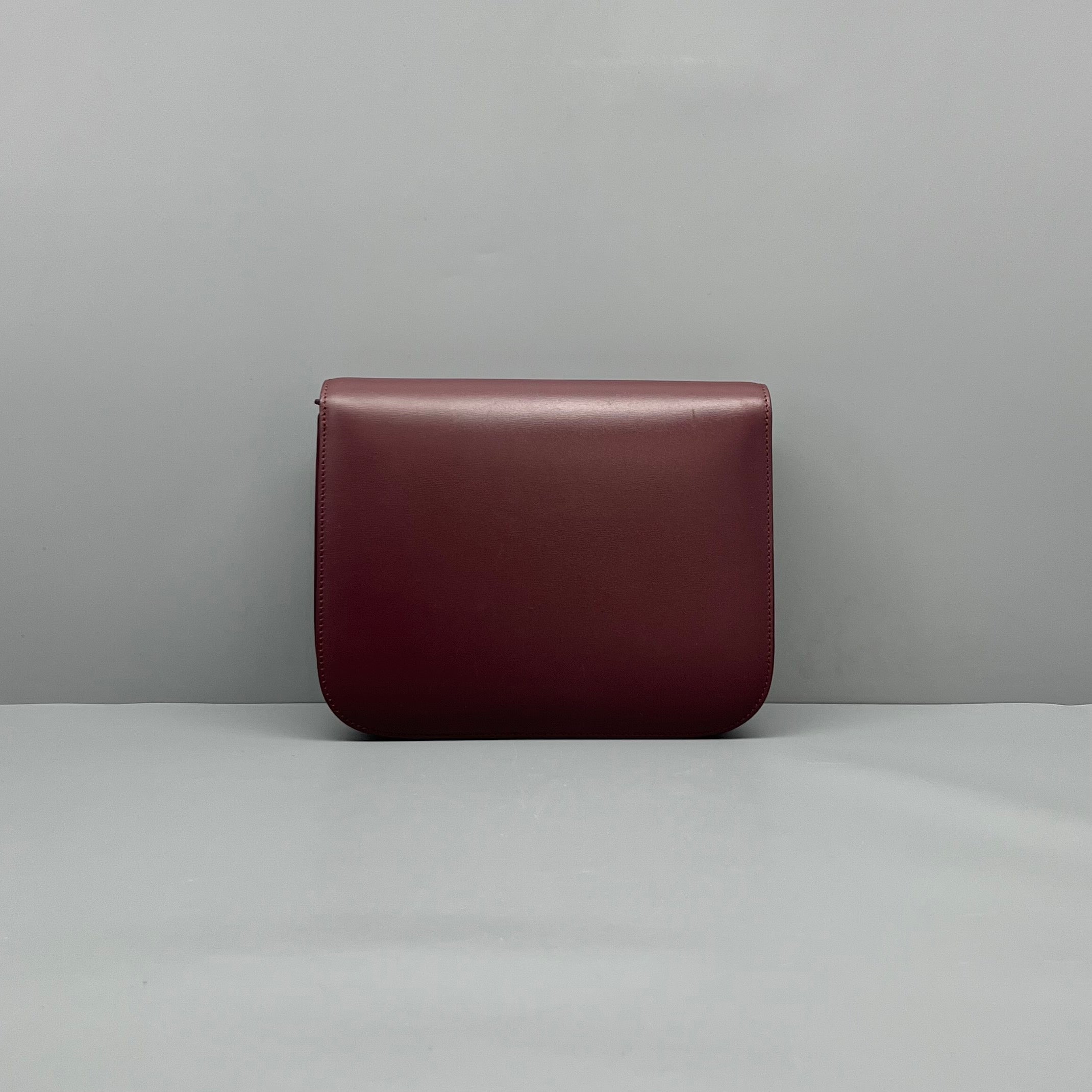 Celine Medium Burgundy Classic Box