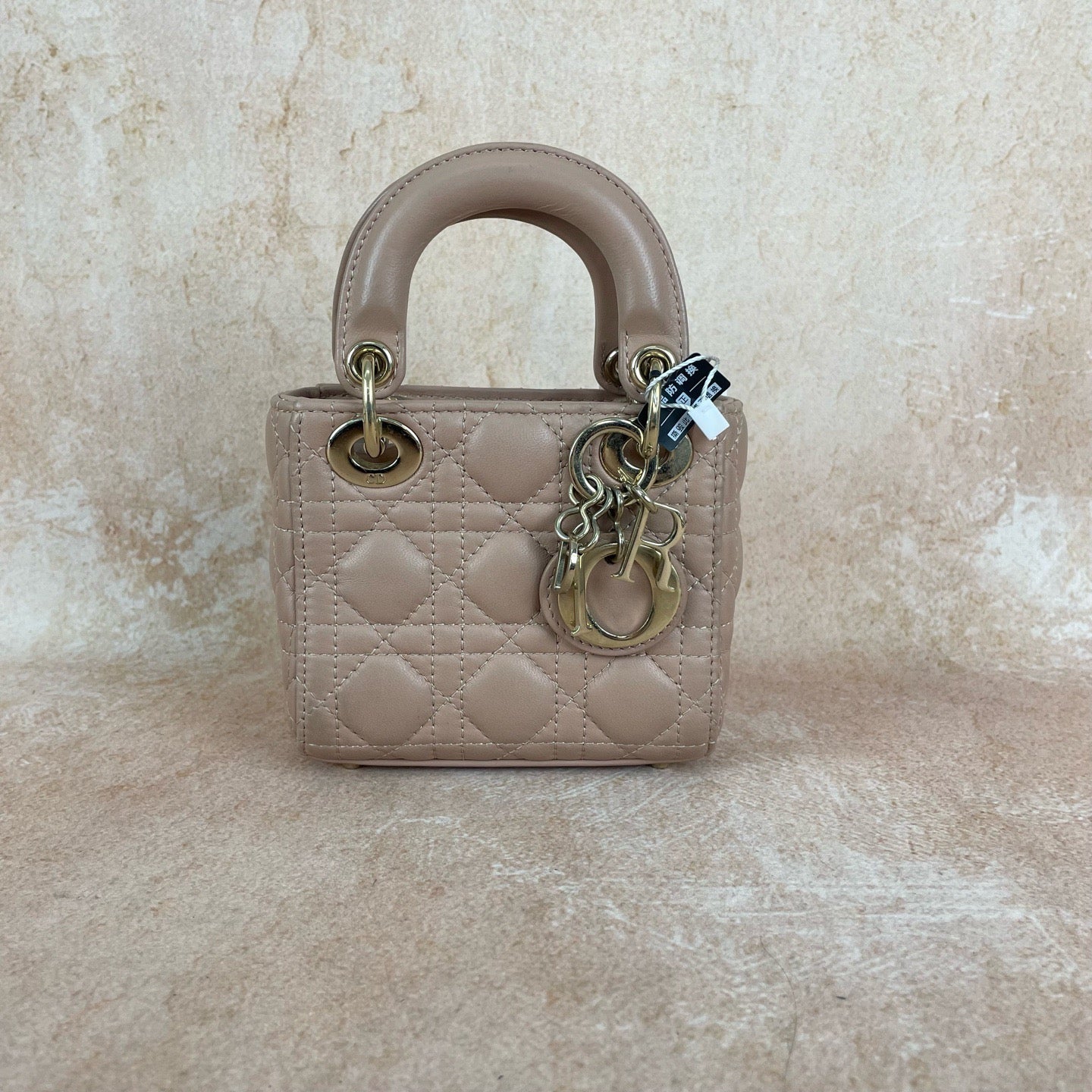 Dior Micro Lady Dior Handbag in Soft Cinnamon Pink Cannage