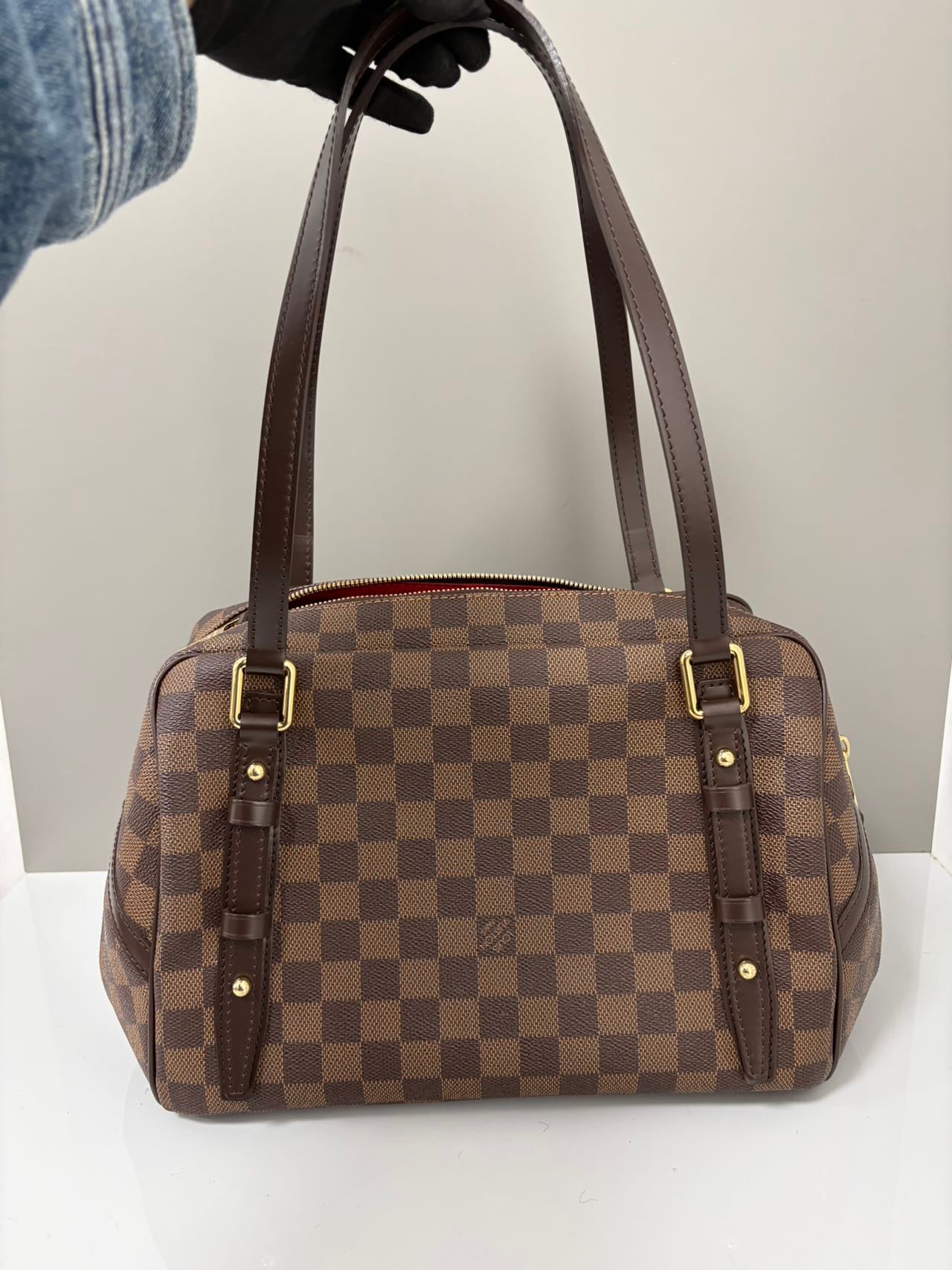Louis Vuitton Rivington PM Damier Ebene Canvas Shoulder Bag